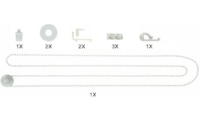 Sichtschutzzüge Ersatzteil-Set »Montagezubehör-Set Doppelrollo / Rollo«, Packung, für...