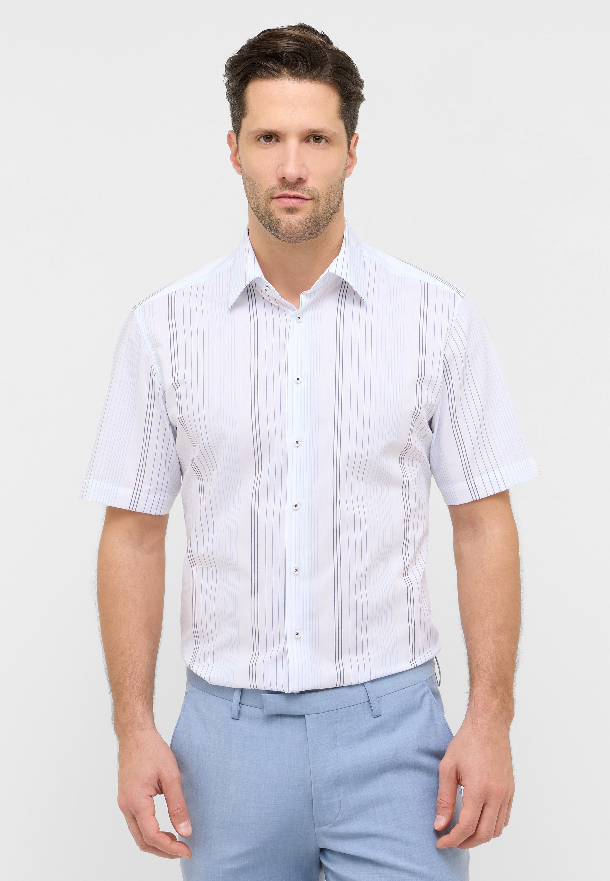 Eterna Kurzarmhemd "MODERN FIT" NON IRON (bügelfrei) günstig online kaufen