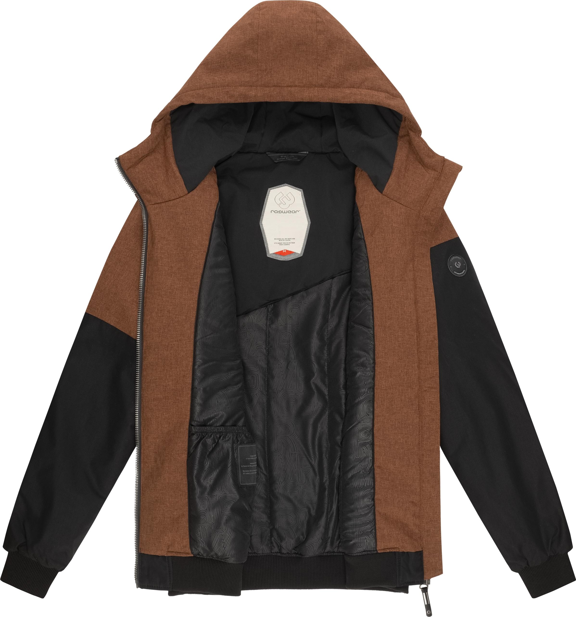 Ragwear Winterjacke »Wings«, mit Kapuze, stylische Herren Outdoorjacke mit großer Kapuze
