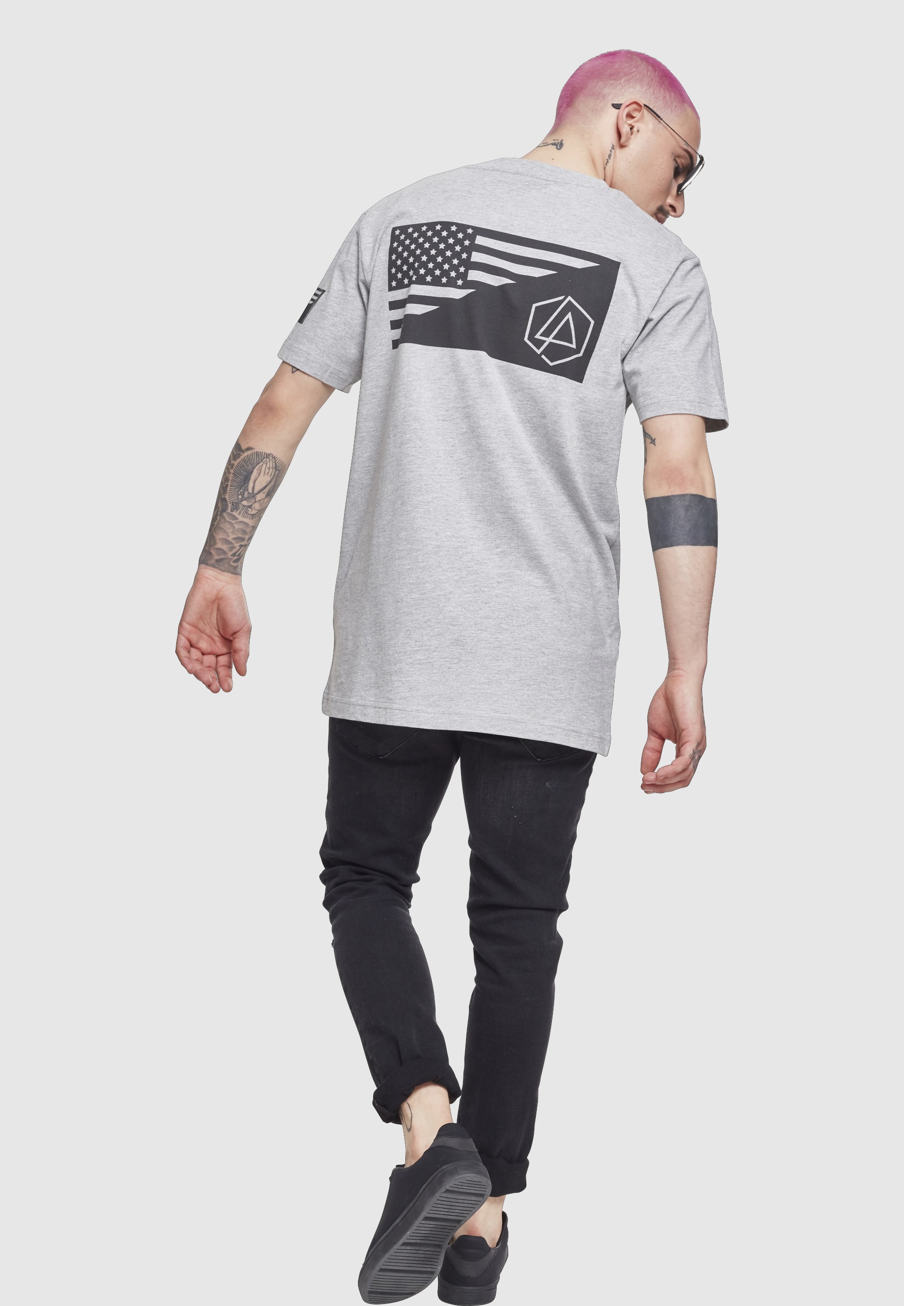 Merchcode T-Shirt »Merchcode Herren Linkin Park Flag Tee« 1 tlg.