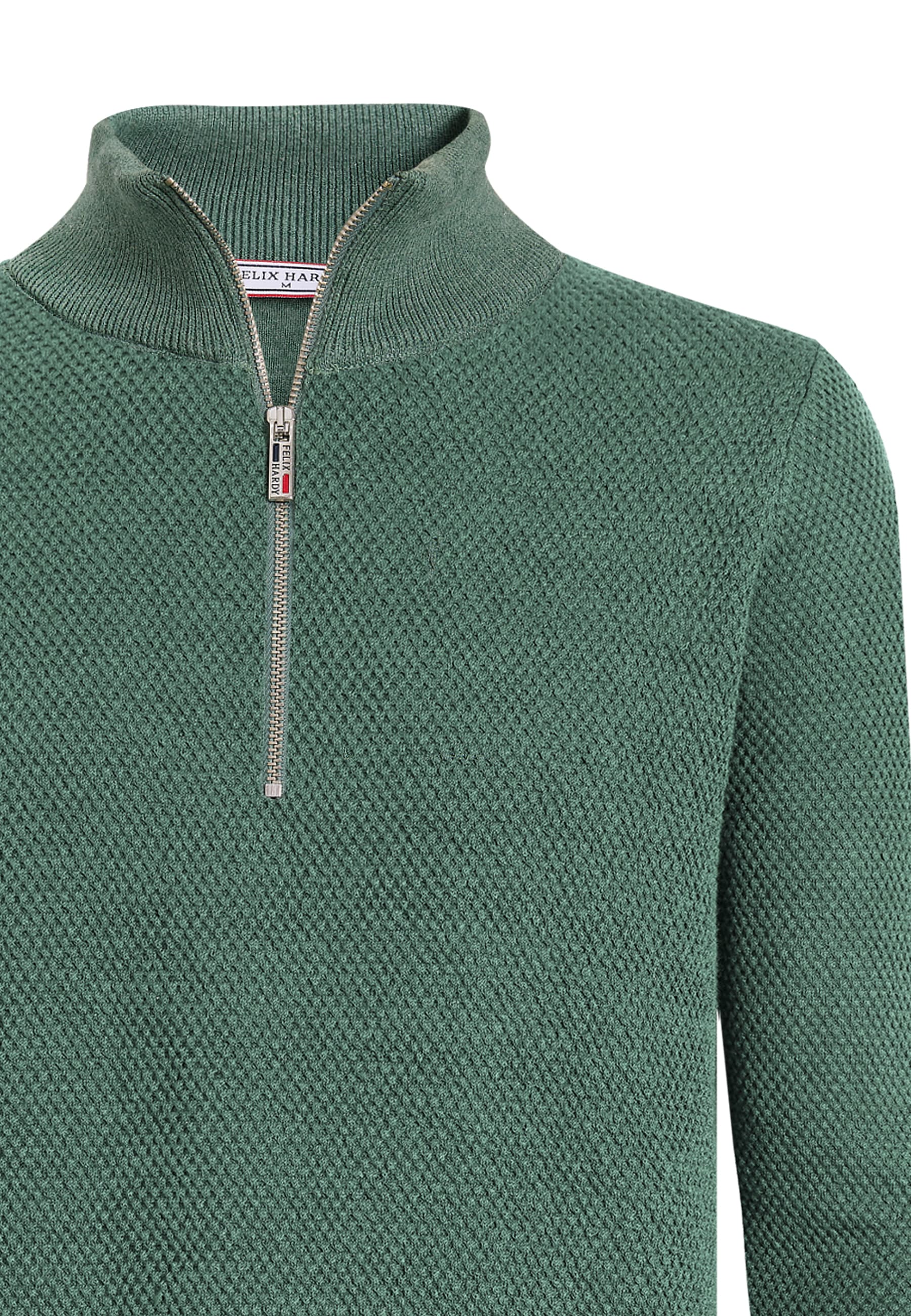 Felix Hardy Stehkragenpullover »Pullover mit halbem Reißverschluss«