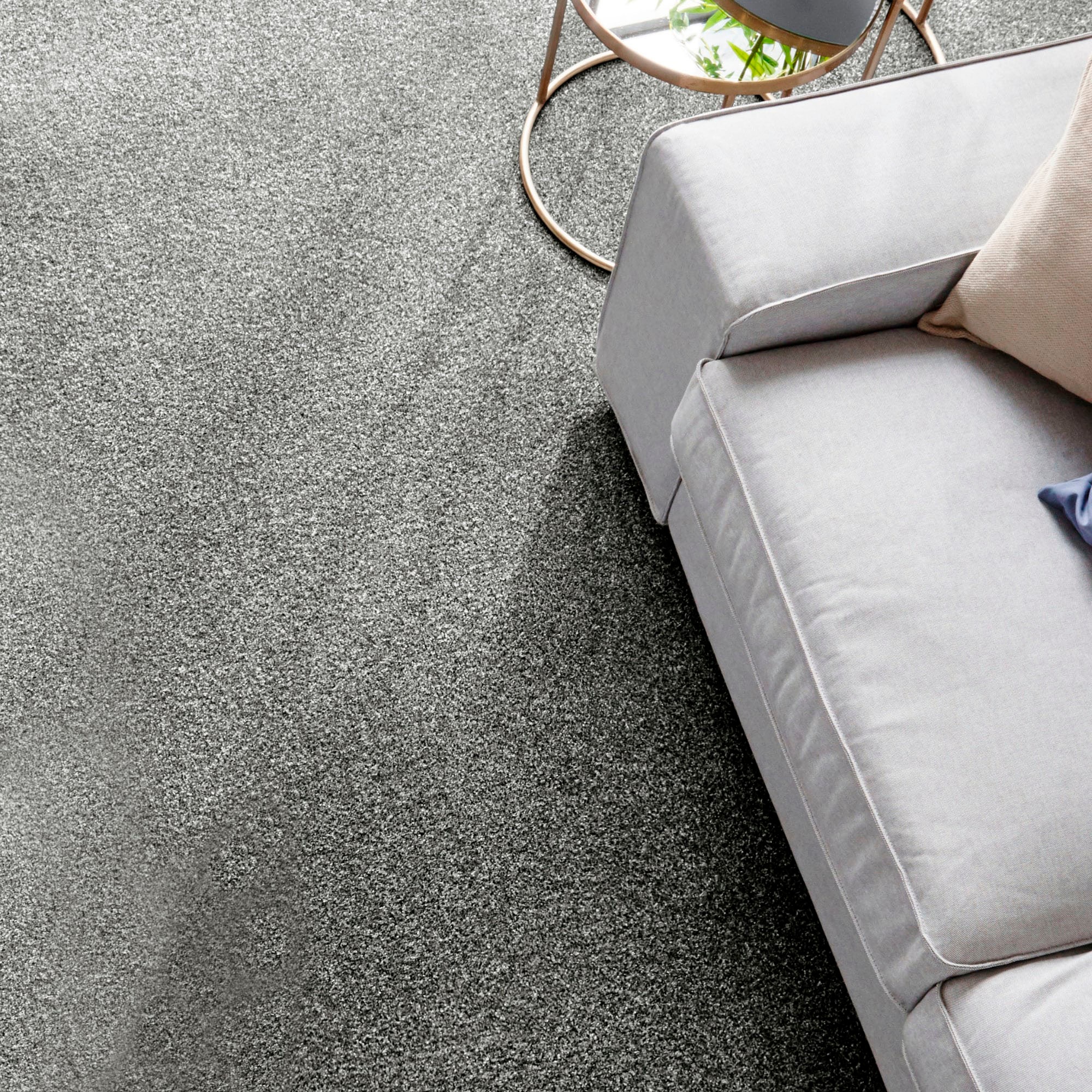 Andiamo Teppichboden »Catania, Velours, Made in Belgium«, rechteckig, 7,5 mm Höhe, meliert, Breite 400 cm oder 500 cm, strapazierfähig & pflegeleicht