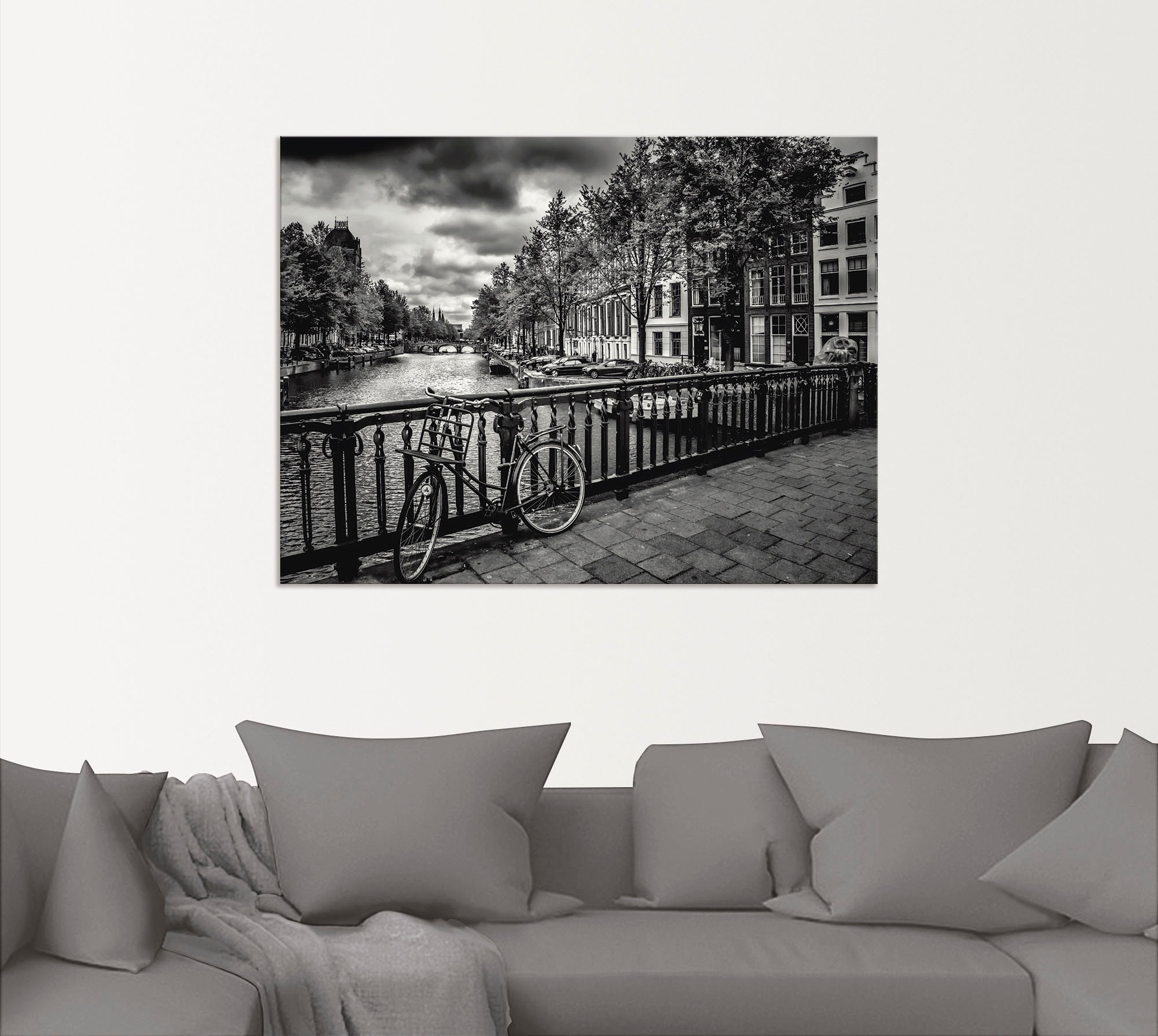 Thumbnail - Artland Alu-Dibond-Druck "Amsterdam Keizergracht I", Niederlande, (1 St.), für Innen- und Außenbereich geeignet, Outdoor...