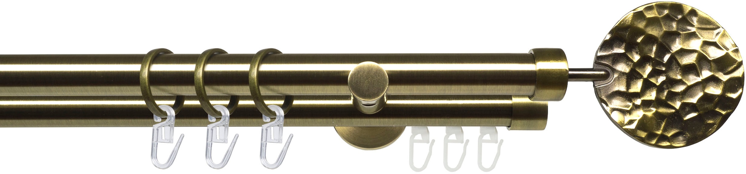 Liedeco Gardinenstange "Stilgarnitur 20 mm Blues Jimi" Ø 2 mm 2 läufig-läuf günstig online kaufen
