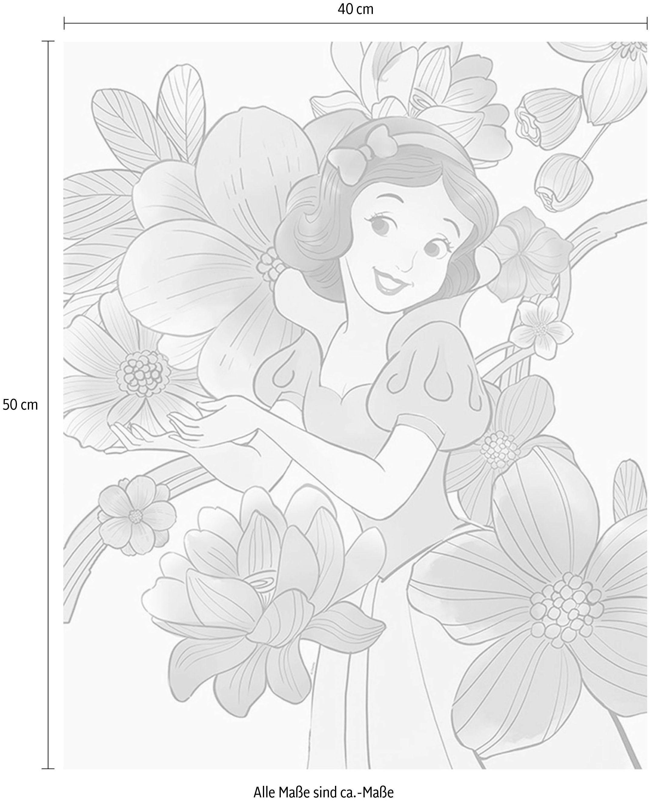 Komar Poster »Snow White Flowers«, Disney, (1 St.), Kinderzimmer, Schlafzimmer, Wohnzimmer