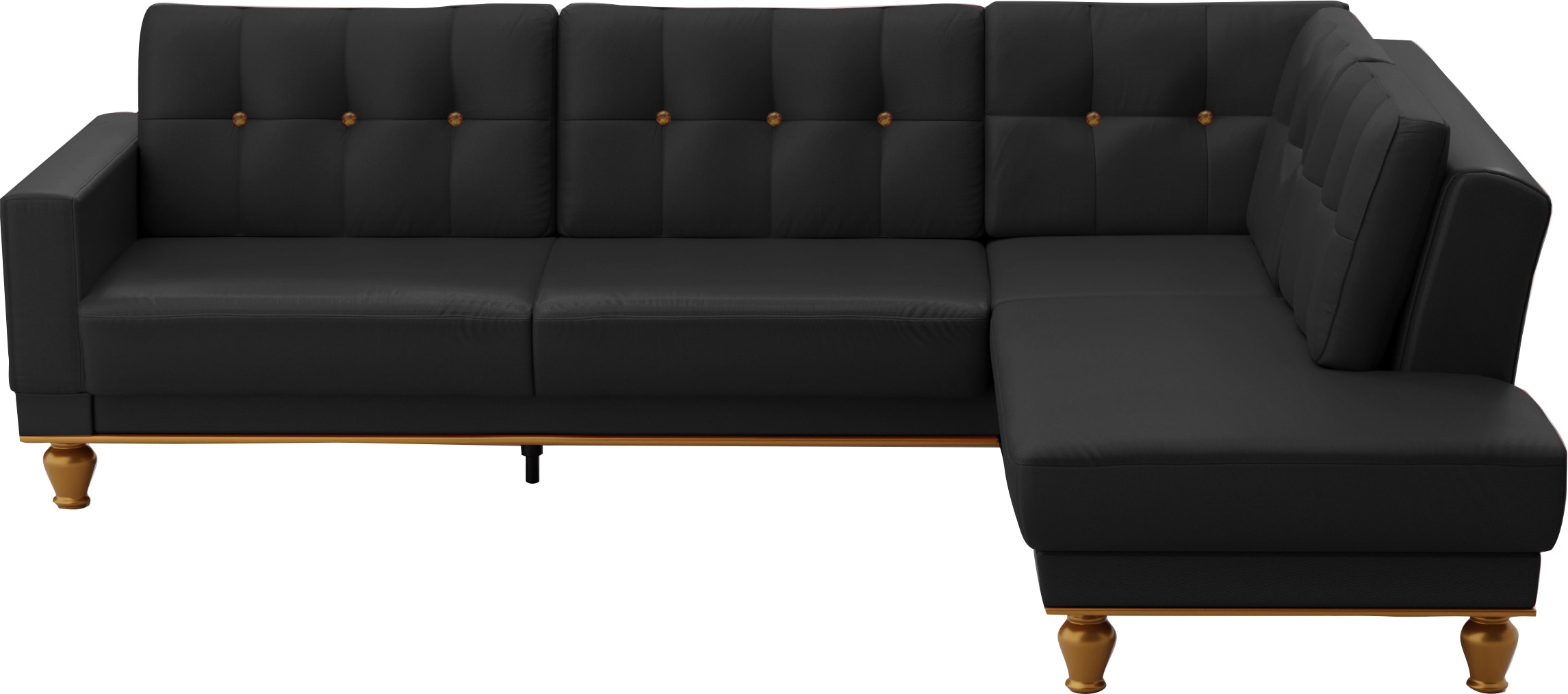 sit&more Ecksofa "Orient 5 V L-Form", mit Strass-Stein, wahlweise mit Bettf günstig online kaufen