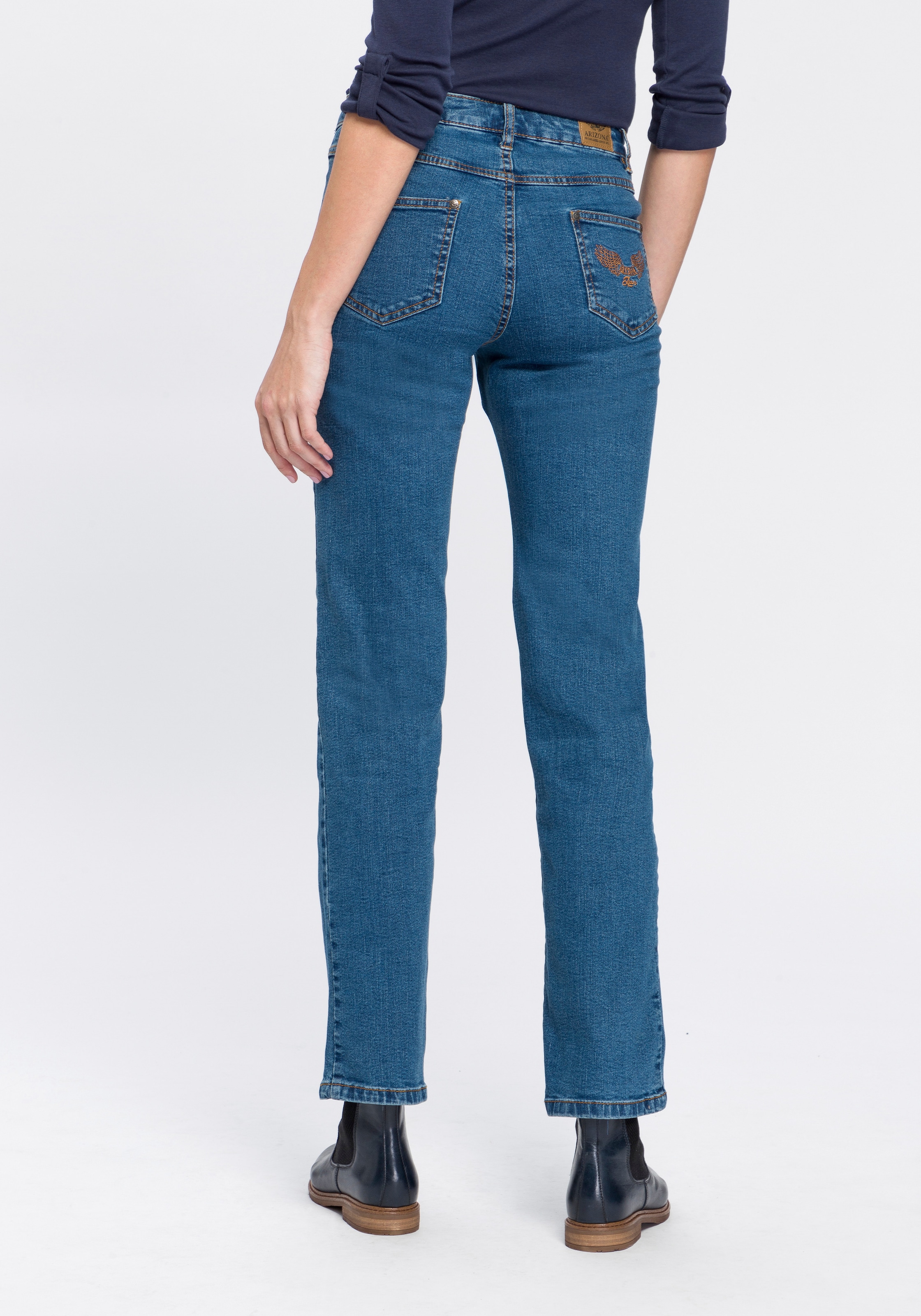 Gerade High online »Comfort-Fit«, bestellen Arizona BAUR Jeans Waist |