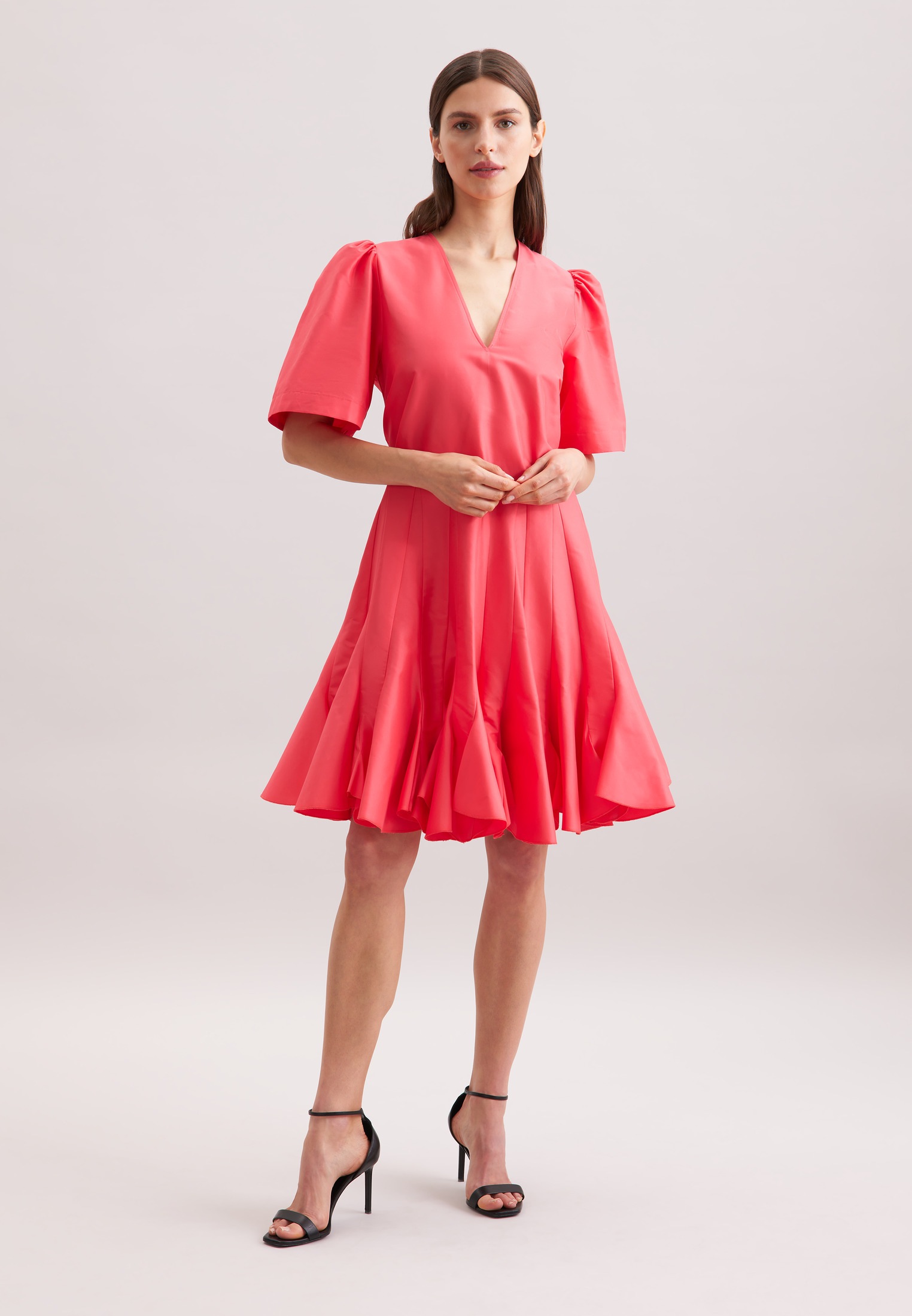 seidensticker Sommerkleid »Schwarze Rose«, V-Neck Uni