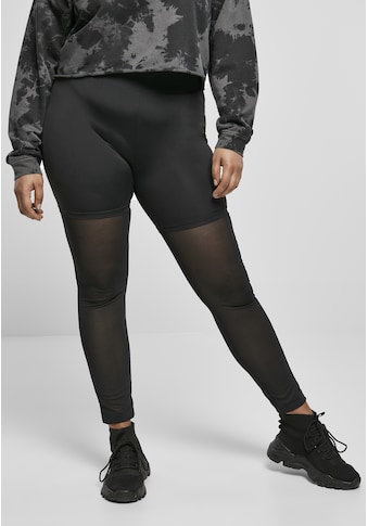 URBAN CLASSICS Leggings »Damen Ladies High Waist perš...