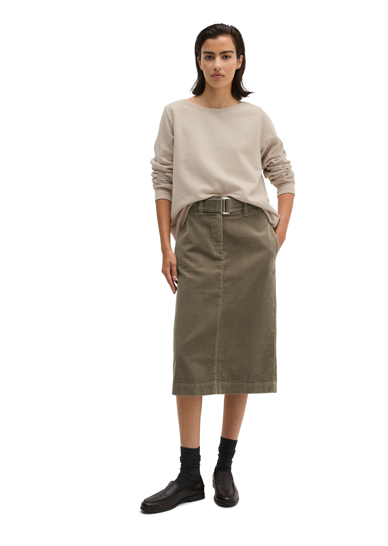 Marc O'Polo Sweatshirt »mit gepeachter Oberfläche«
