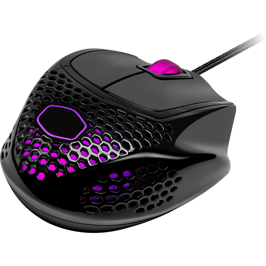 COOLER MASTER Gaming-Maus »MasterMouse Gaming Mouse MM720 glänzend schwarz«, kabelgebunden