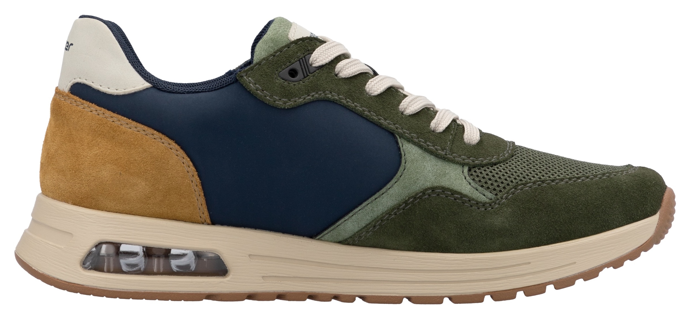 Rieker Sneaker, Schnürschuh, Halbschuh, Freizeitschuh mit gepolstertem Schaftrand