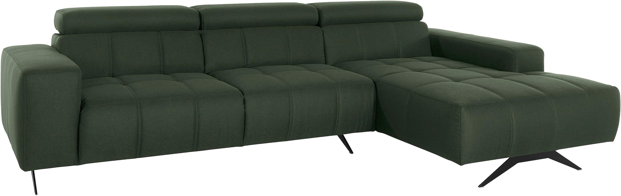 DOMO collection Ecksofa "Trento L-Form, mit Kufenfuß oder Einzelfuß" wahlwe günstig online kaufen