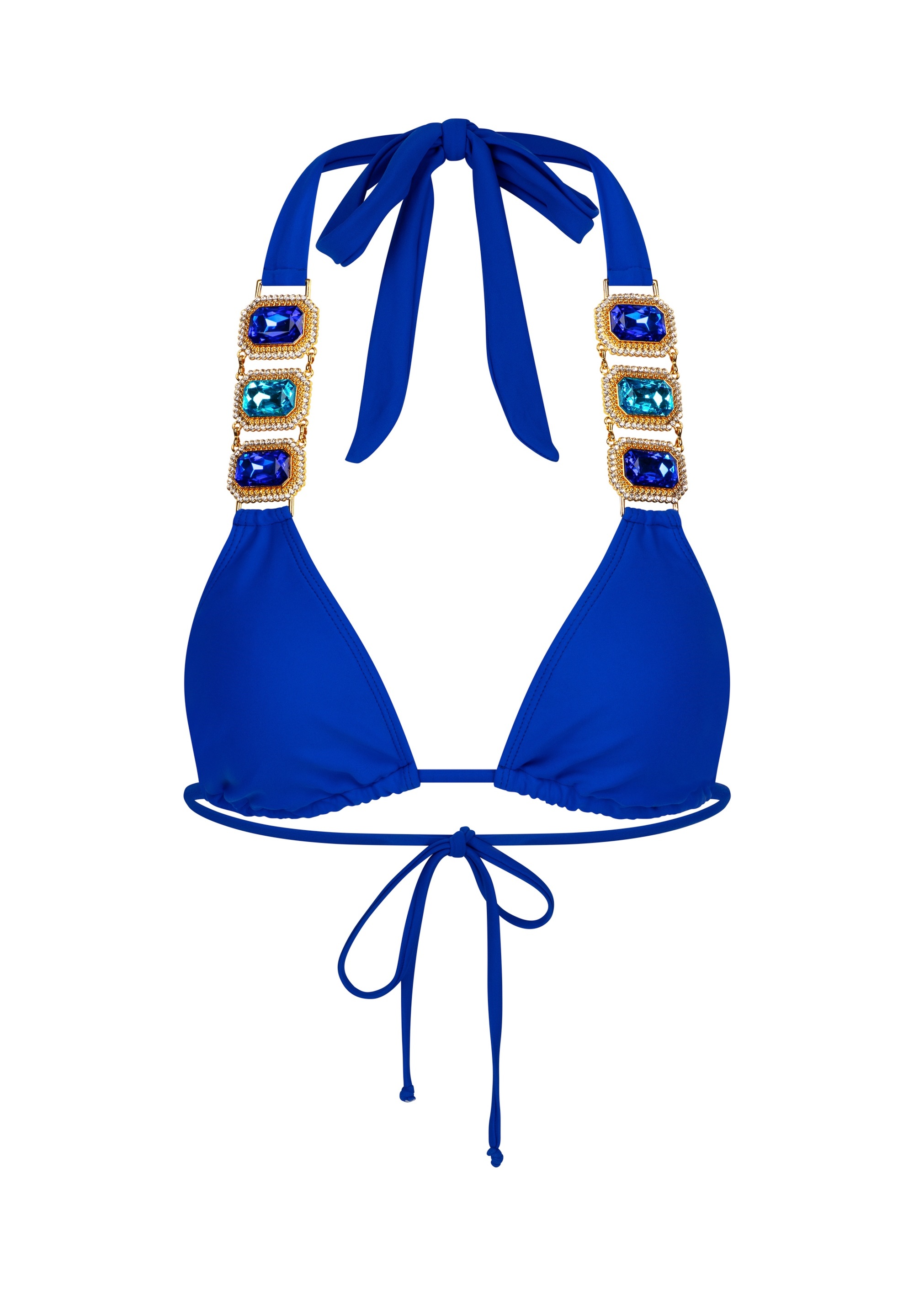 Moda Minx Triangel-Bikini-Top »Boujee Triangel Top«, (1 St.), mit stilvollem Steinbesatz