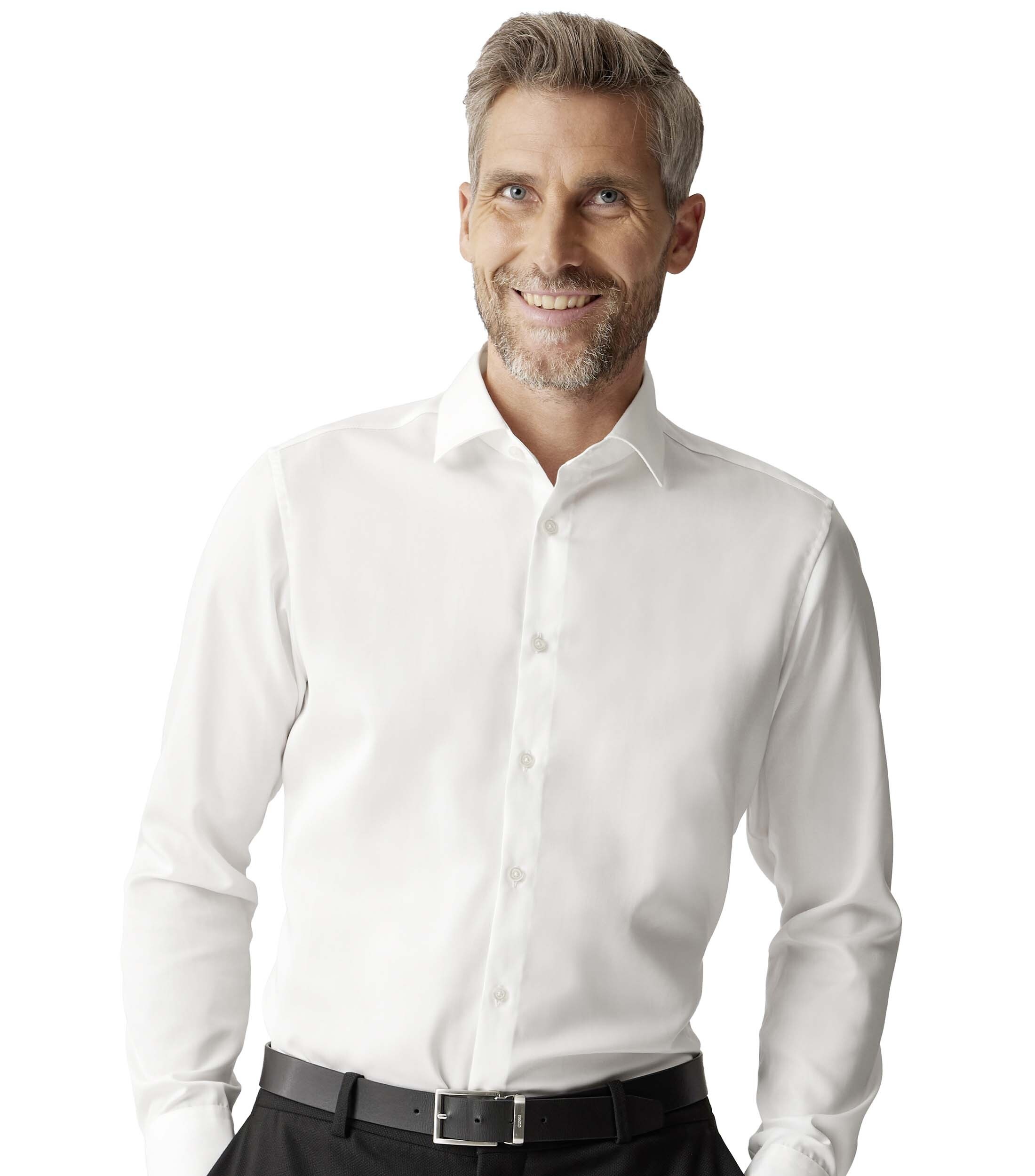 Businesshemd VENTI "VENTI Businesshemd uni", Herren, Gr. 42, Normalgrößen, beige (champagner), 100% Baumwolle, unifarben, schmal, Hemden