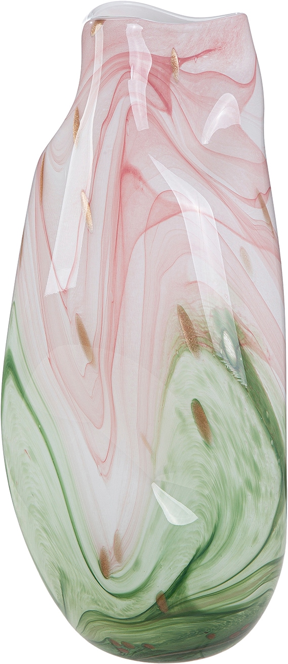 GILDE Tischvase "Vase Antanarivo rosa H. 43 cm" Dekovase, Glas, Antanarivo, Tischdekoration, Trenddeko, Designvase