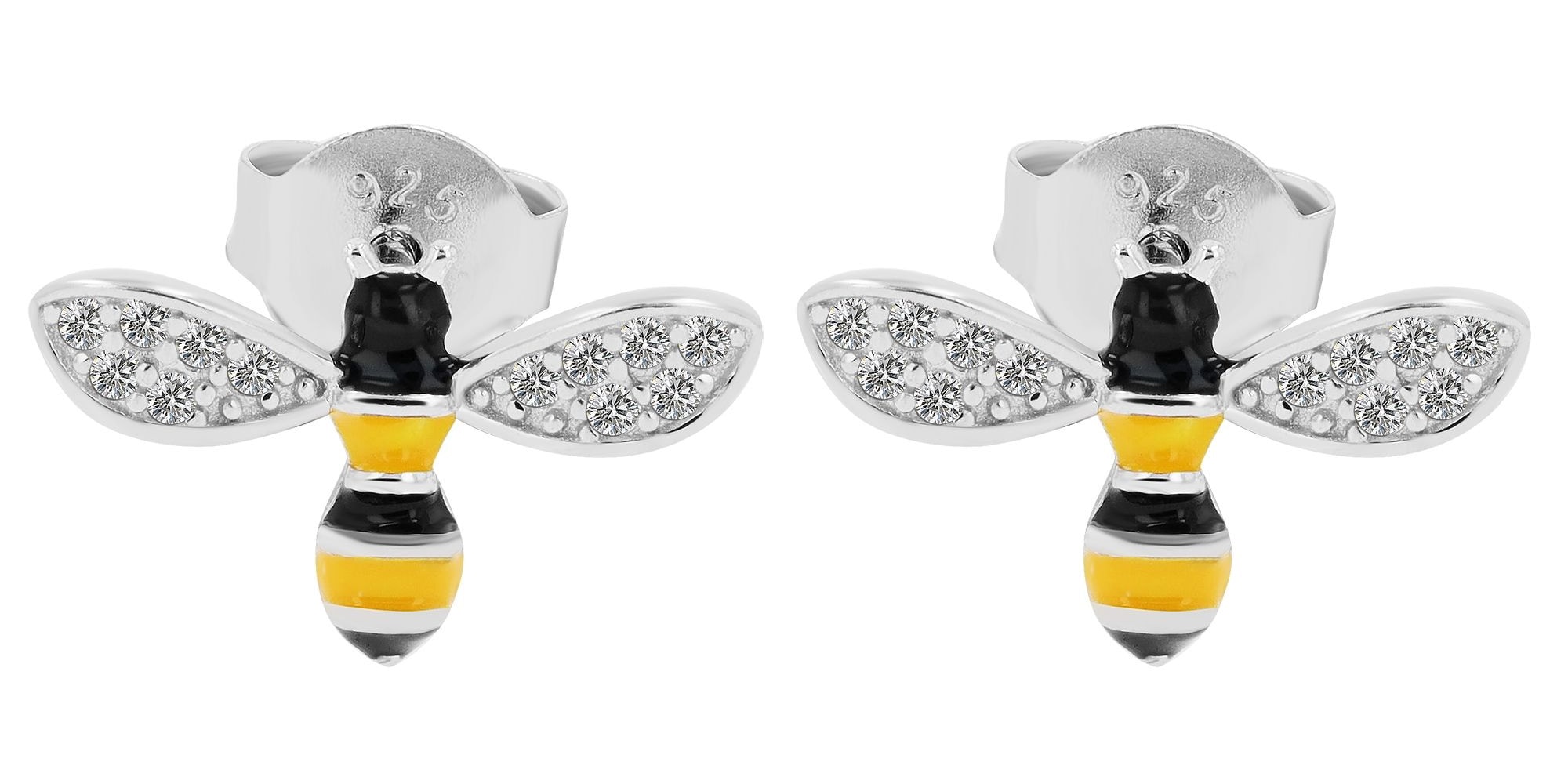 Adelia´s Paar Ohrhänger »Kinder Ohrringe – Ohrstecker aus 925 Silber mit Zirkonia« Zum Verschenken – ideal zum Geburtstag