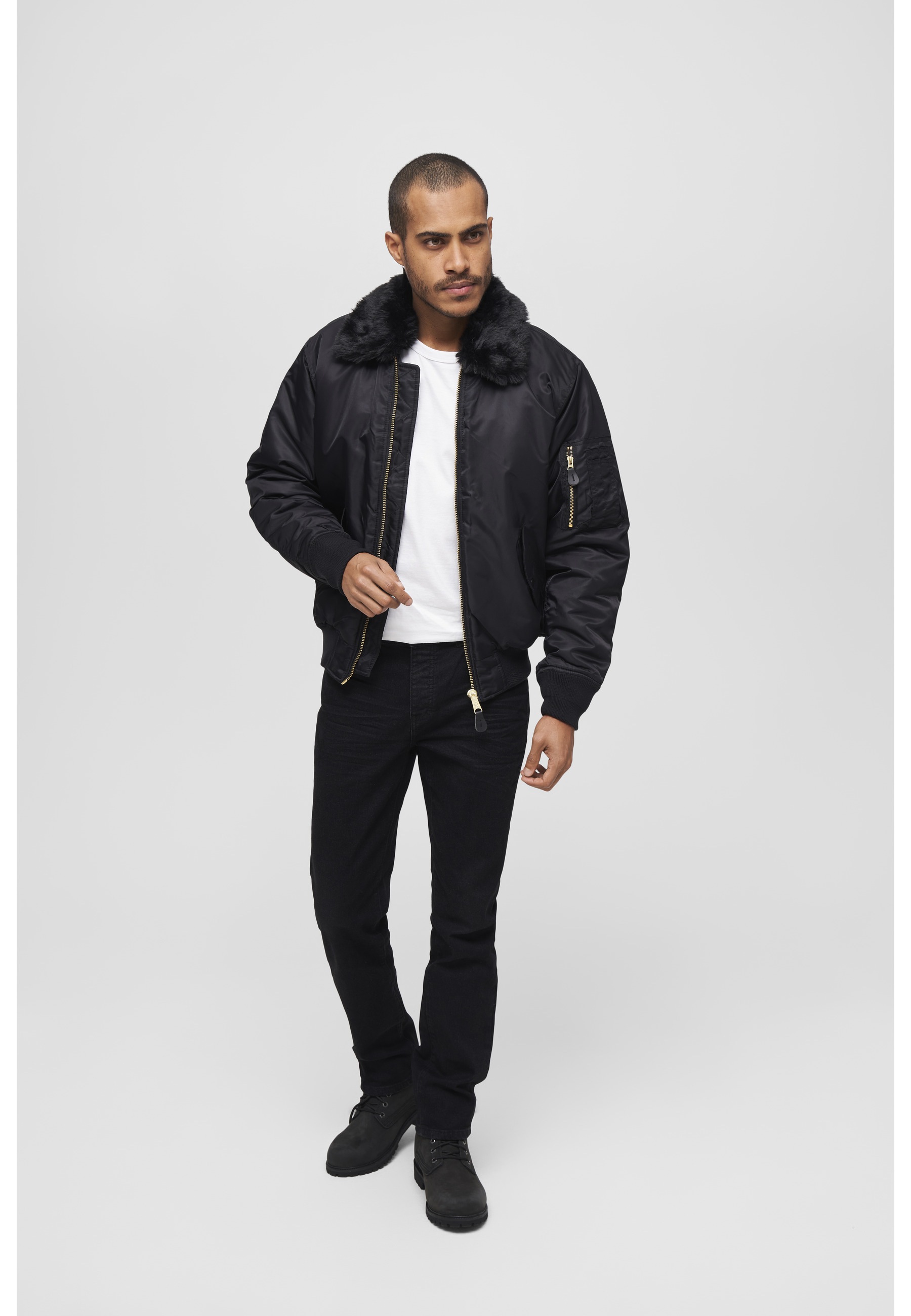 Brandit Winterjacke »Brandit Herren MA2 Jacket Fur Collar« 1 Stk. tlg. ohne Kapuze
