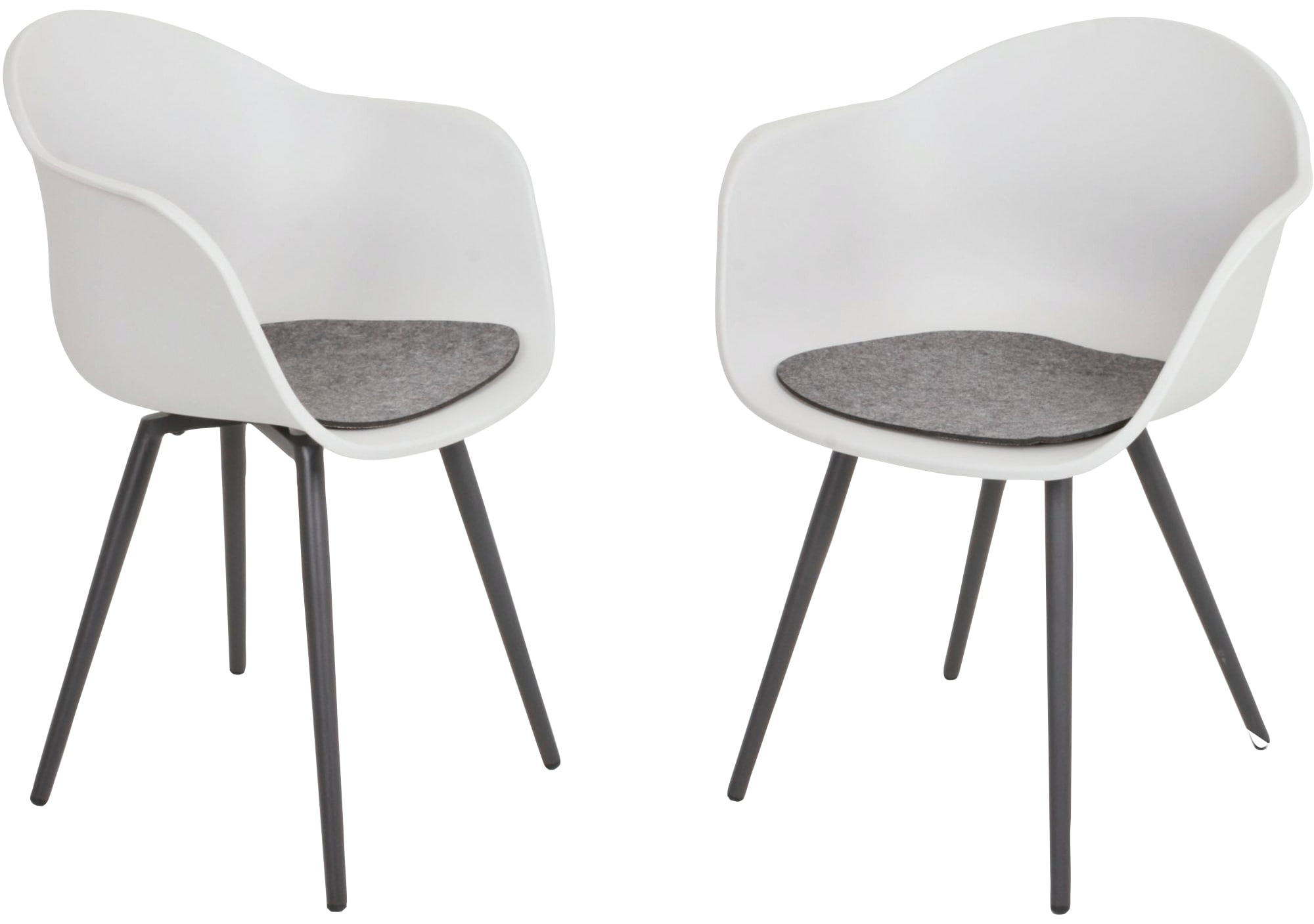 Garden Pleasure Schalenstuhl "ZARA" (Set) 4 Stk. 4er Set günstig online kaufen