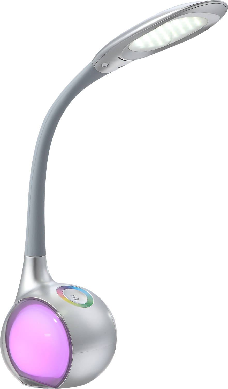 GLOBO LIGHTING LED Tischleuchte »TARRON« LED-Modul Kaltweiß Tischlampe/Arbeitszimmer/Bürotischleuchte/silbergrau