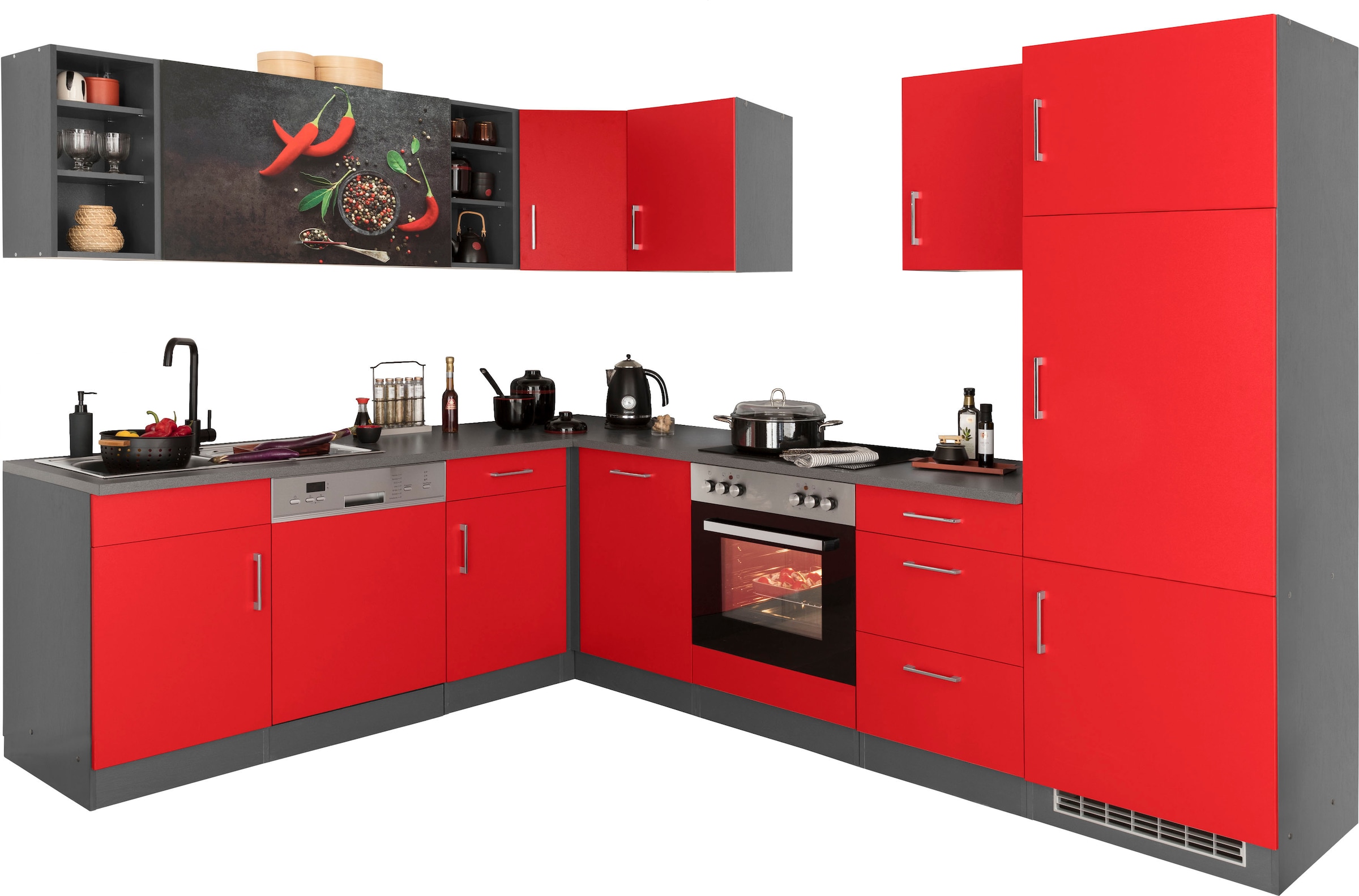 KOCHSTATION Küchenzeile "KS-Paris – Küchen mit einzigartigen Fotomotiven au günstig online kaufen