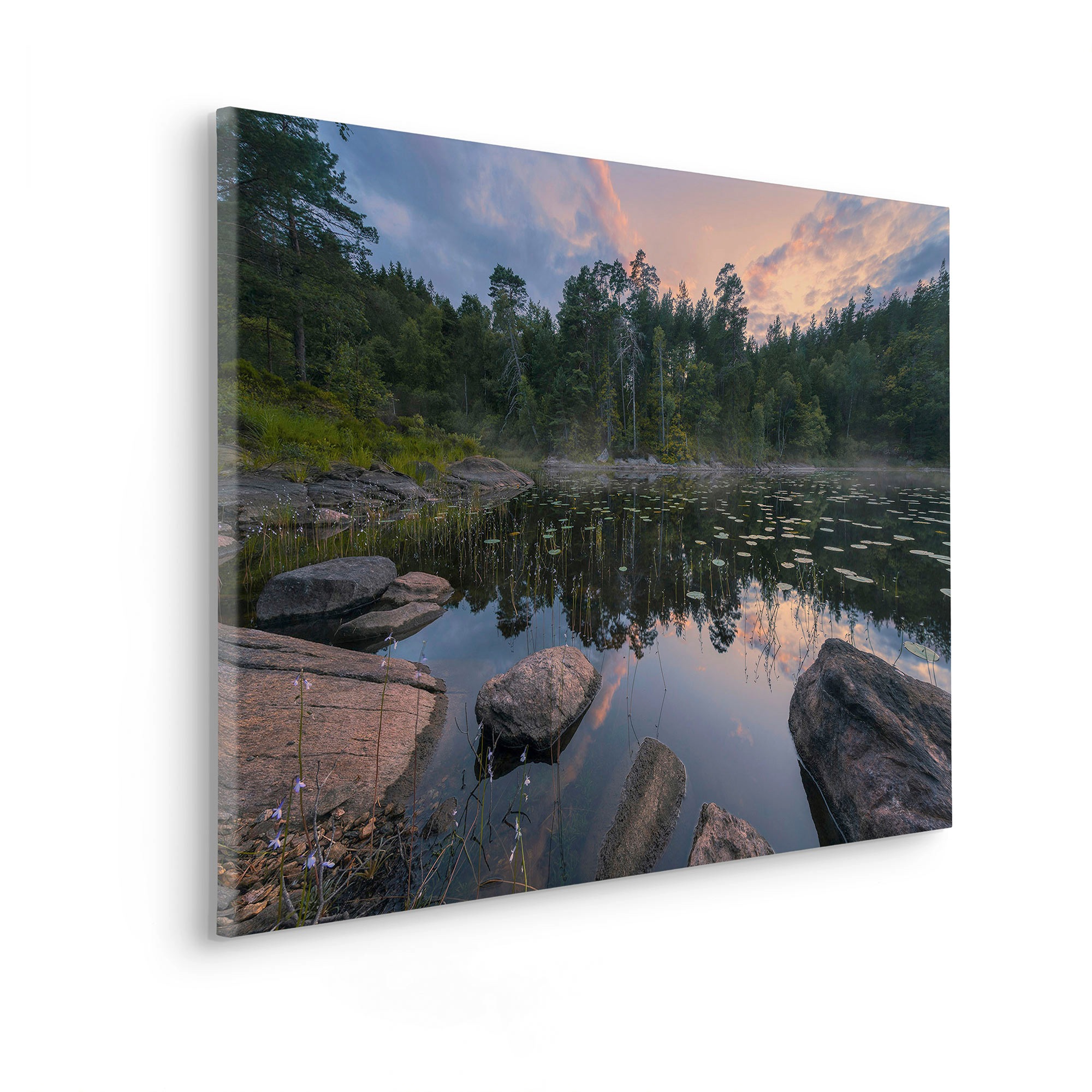 Komar Leinwandbild "Mystic Shores - Größe 90 x 60 cm", Baum-Blätter-Natur-B günstig online kaufen