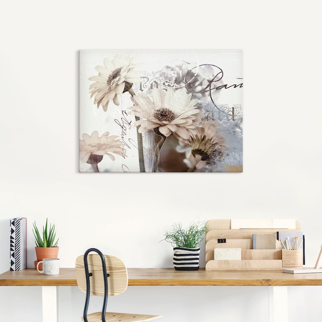Artland Wandbild »Gerberas_Detail«, Blumenbilder, (1 St.), als Leinwandbild,  Wandaufkleber oder Poster in versch. Größen kaufen | BAUR