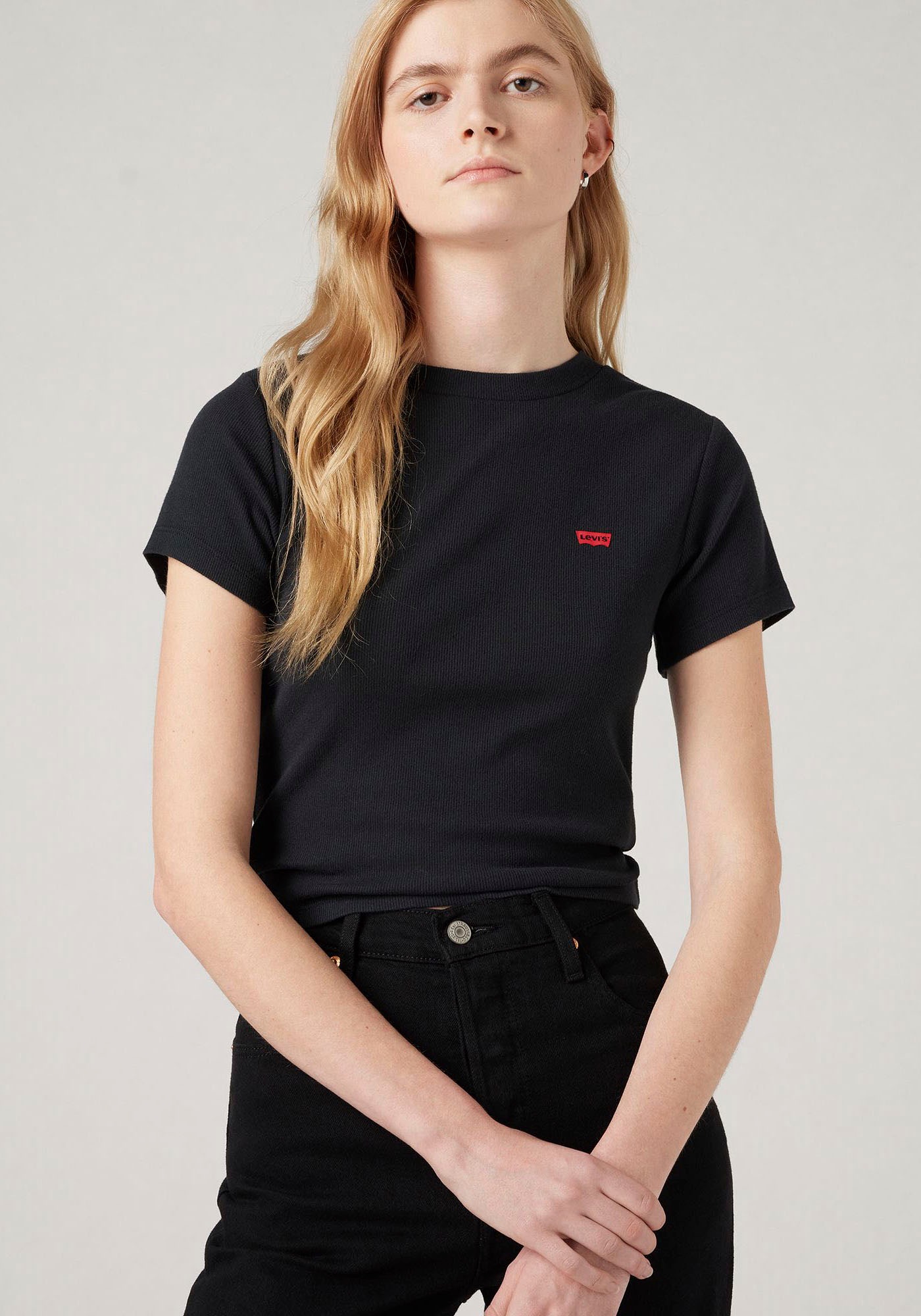 Levis T-Shirt "ESSENTIAL SPORTY", in Feinripp- Qualität günstig online kaufen