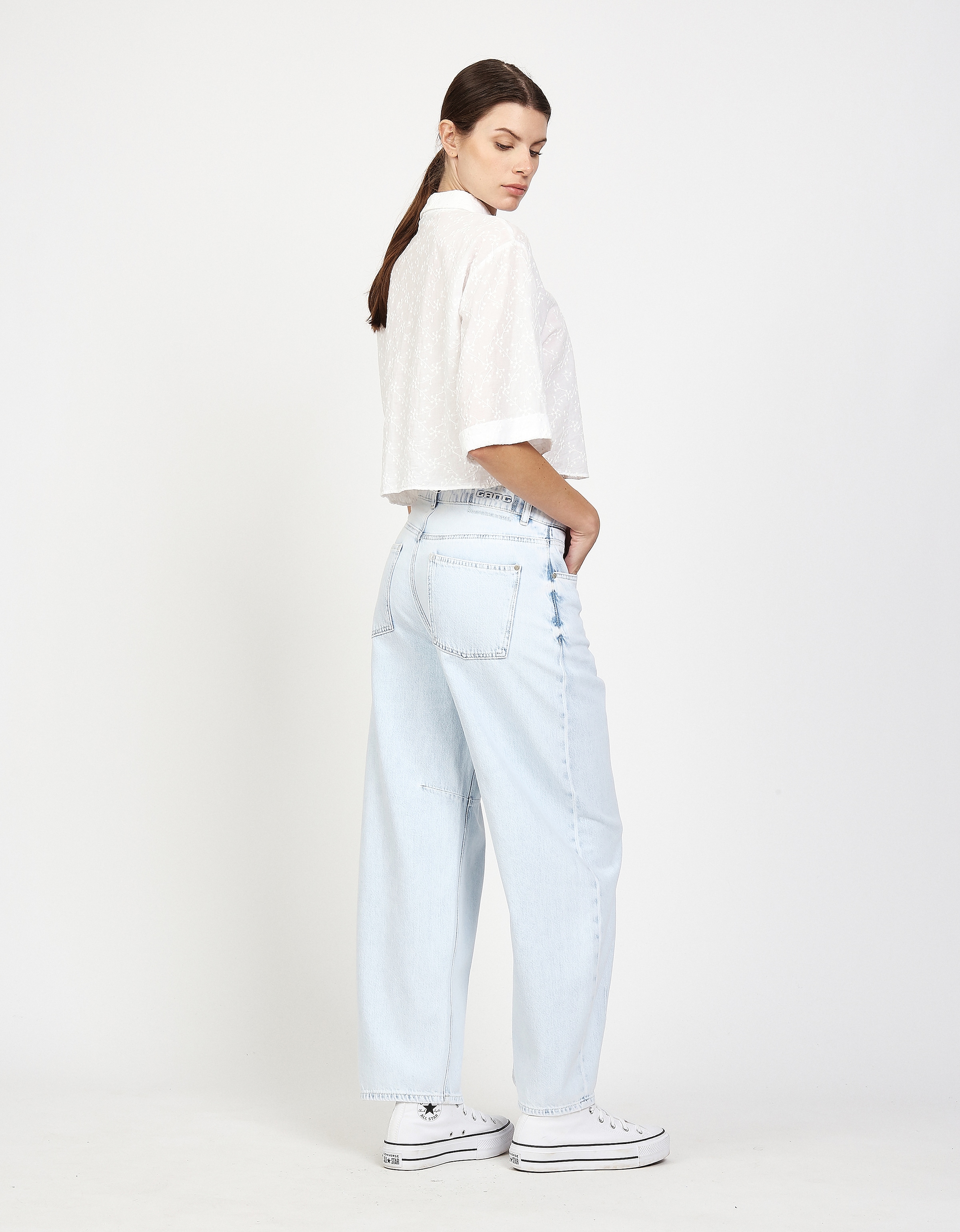 GANG Loose-fit-Jeans »94SARINA« mit Abnähern an Knie und Saum