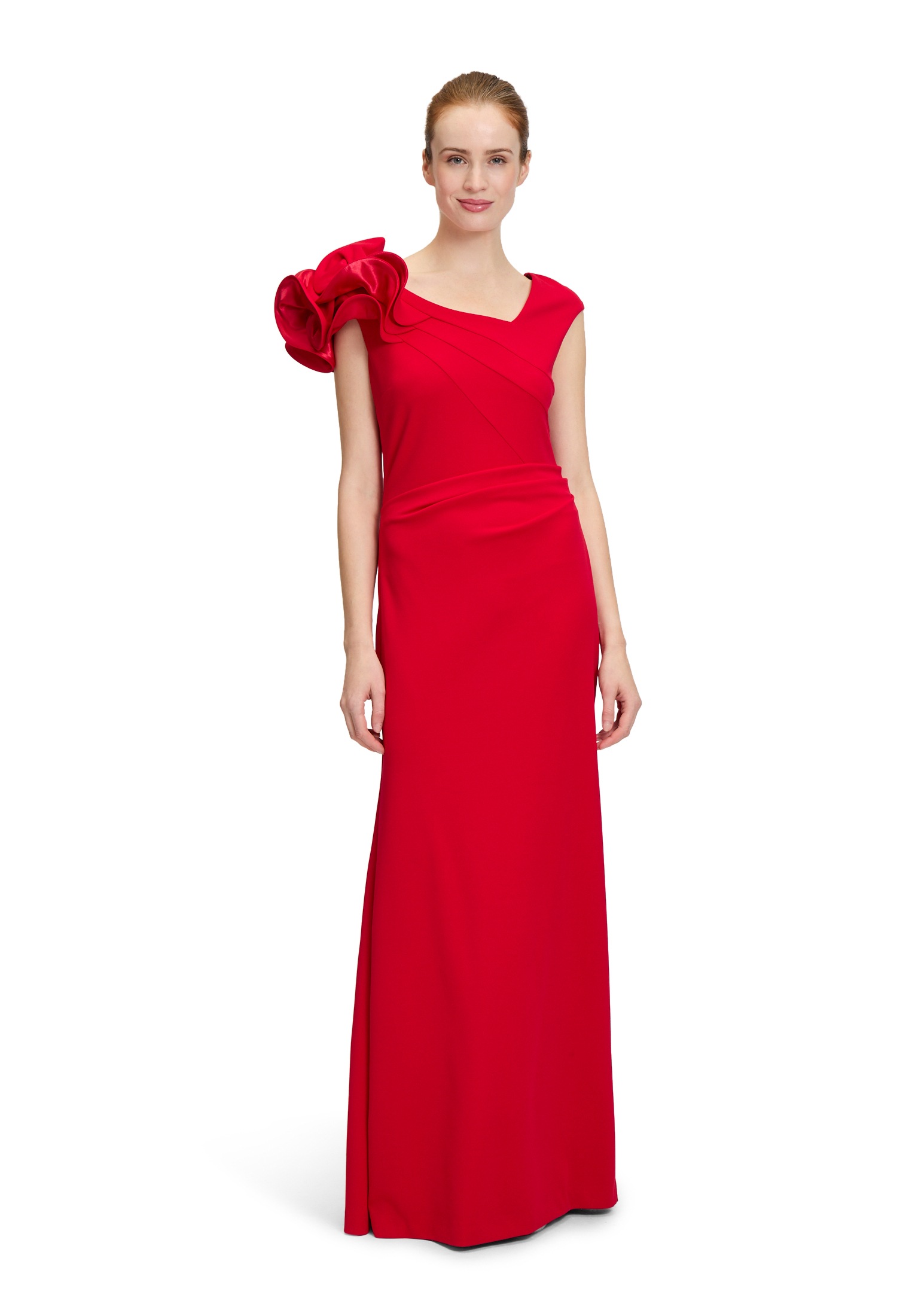 Vera Mont Abendkleid "Damen figurbetont" Ohne Tasche Volant günstig online kaufen