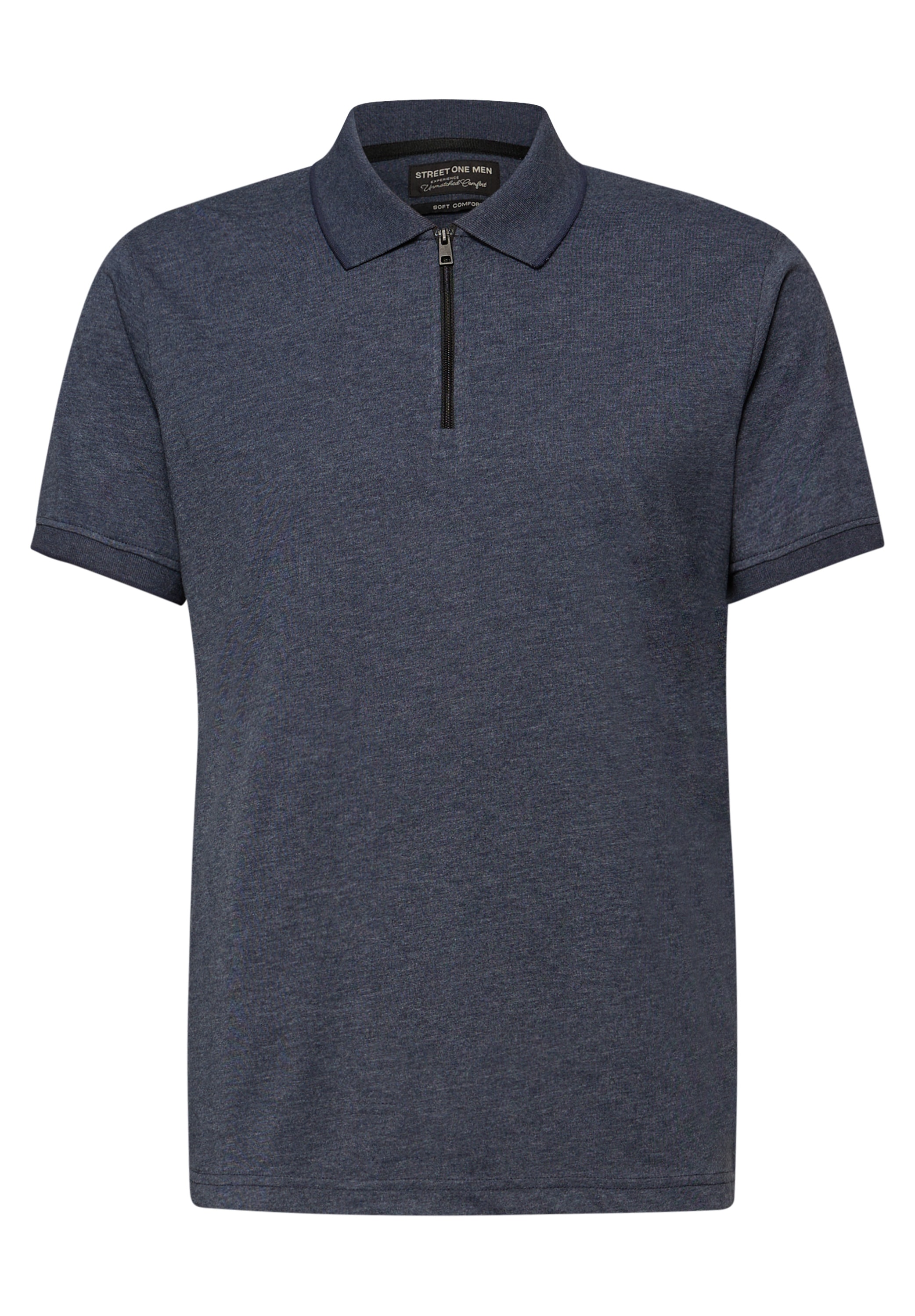 STREET ONE MEN Poloshirt im soften Baumwoll-Mix