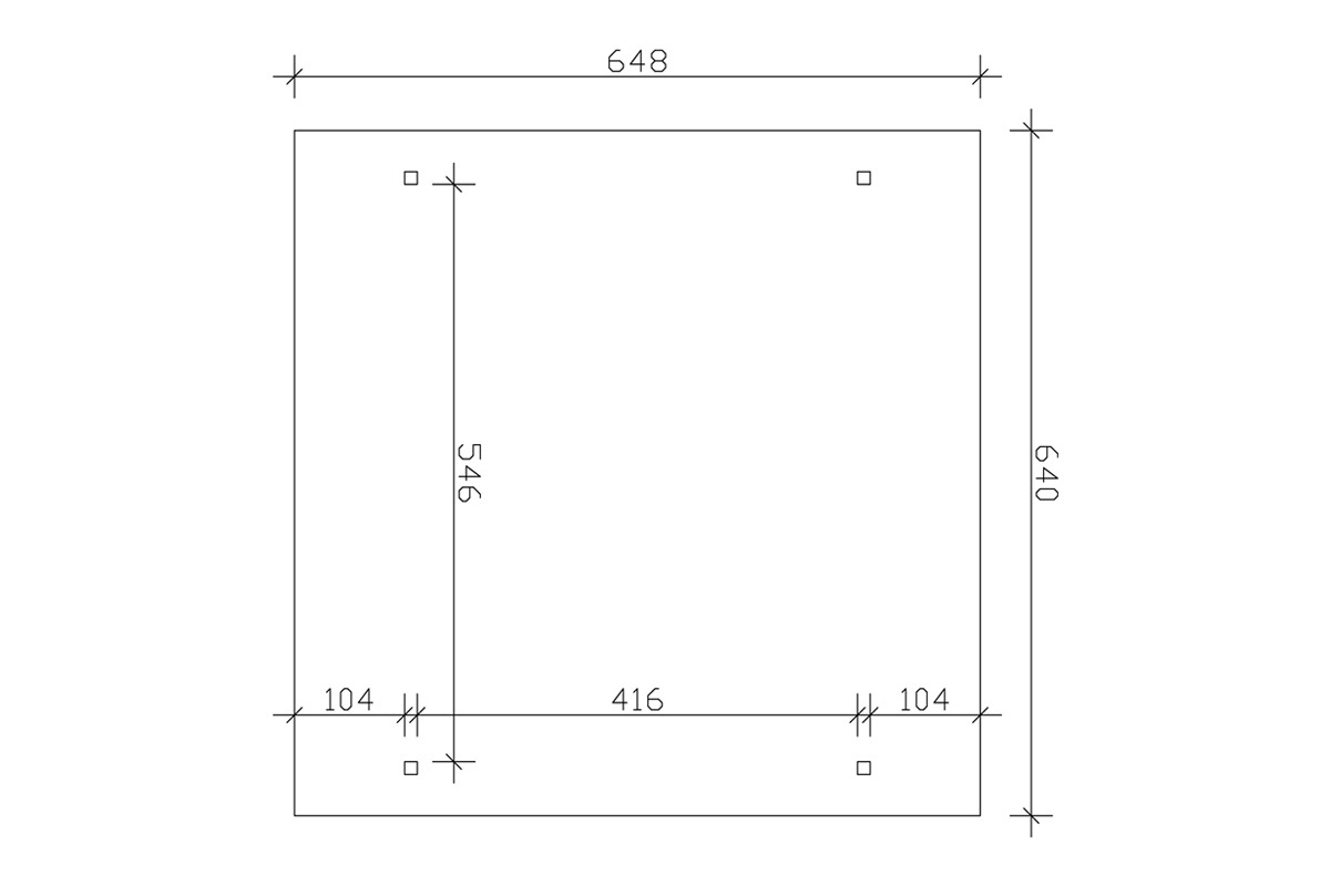 Skanholz Doppelcarport »Odenwald«, Leimholz-Nordisches Fichtenholz, 546 cm, natur