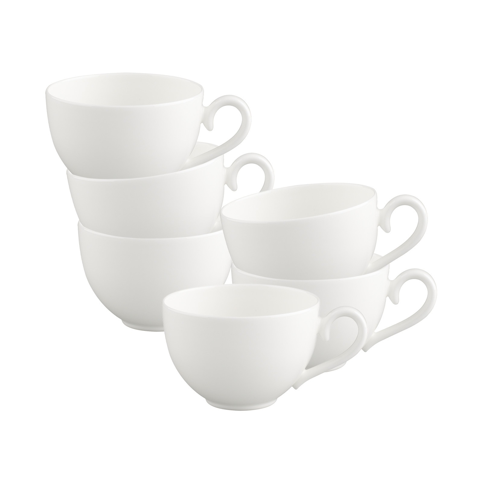 Villeroy & Boch Tasse "Kaffeetassen White Pearl 120 ml 6er Set weiß" günstig online kaufen