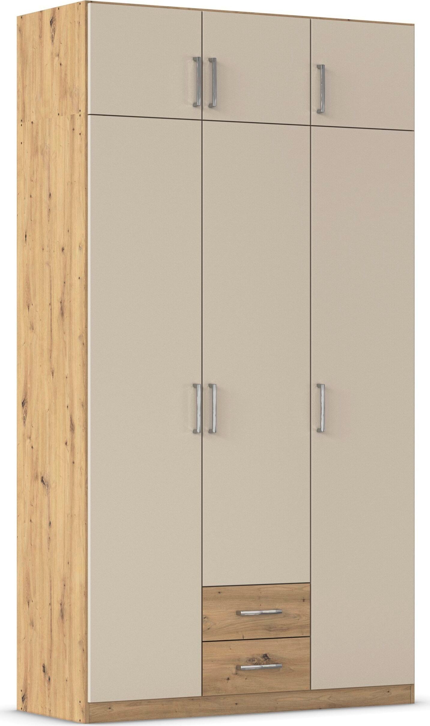 rauch "Schrank Garderobe Wäscheschrank GAMMA in 4 Breiten 91-226 cm" 3 verschiedene Ausstattungen BASIC/CLASSIC/PREMIUM (inkl. SOFT-CLOSE), mit Schubladen und Schrankaufsatz, schlichtes Design MADE IN GERMANY