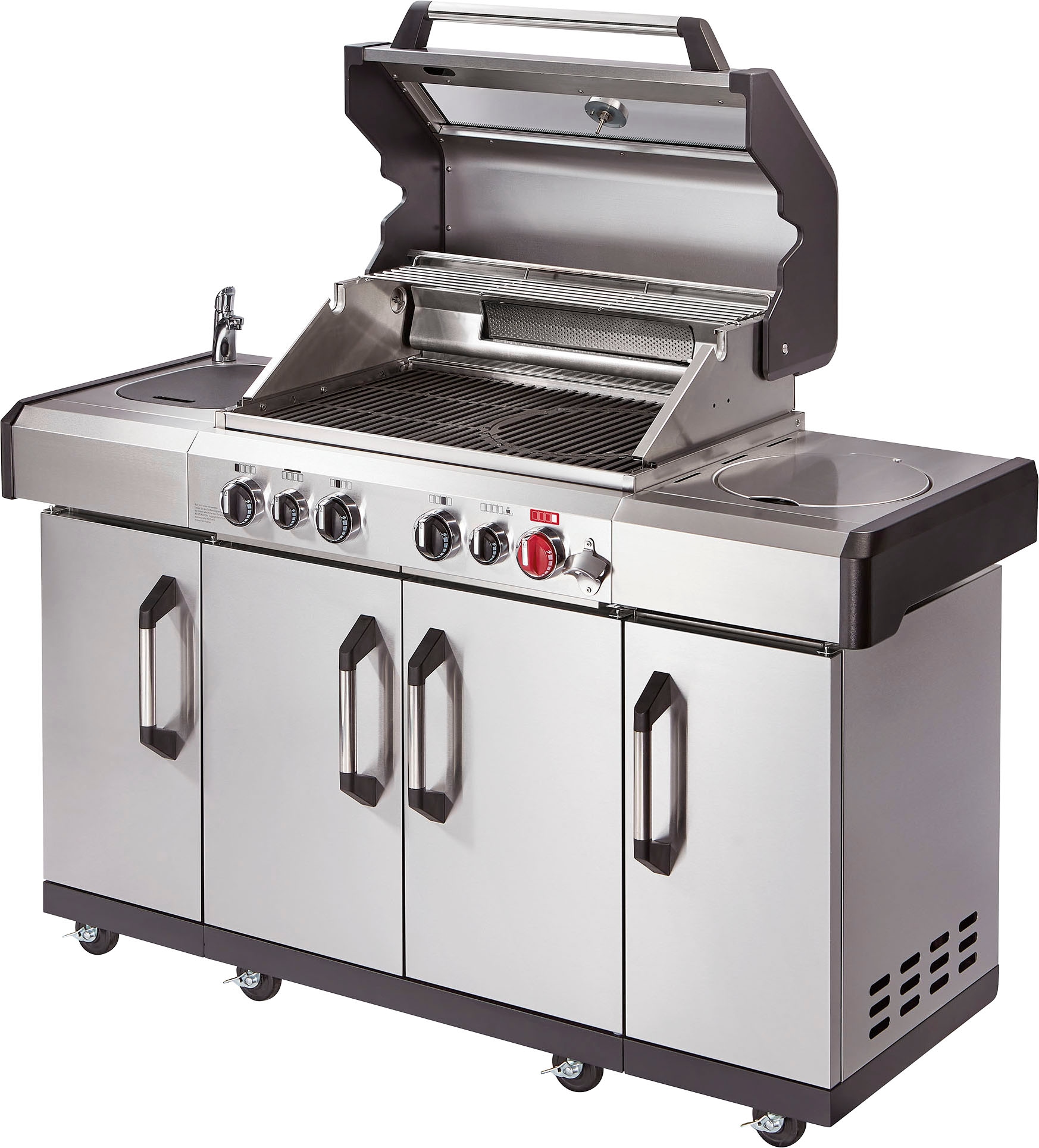 Enders® Gasgrill »Kansas II Pro 4 SIK Profi Turbo«, BxTxH: 153x64x118 cm