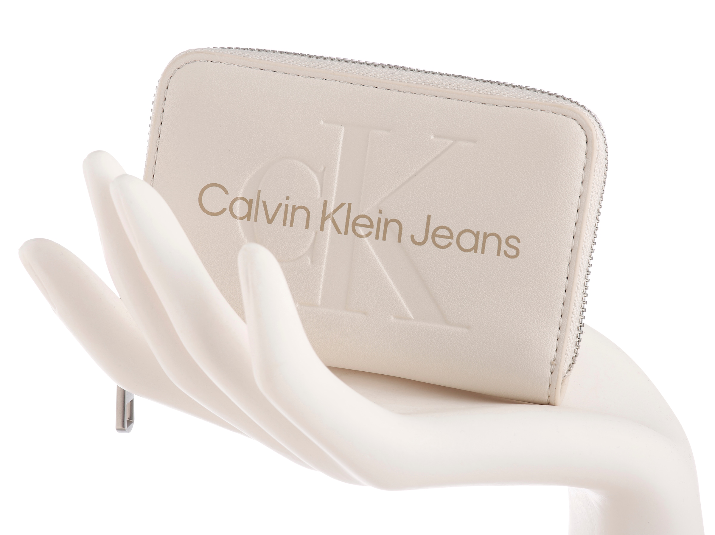 Calvin Klein Jeans Geldbörse "SCULPTED MED ZIP AROUND MONO", Portemonnaie D günstig online kaufen