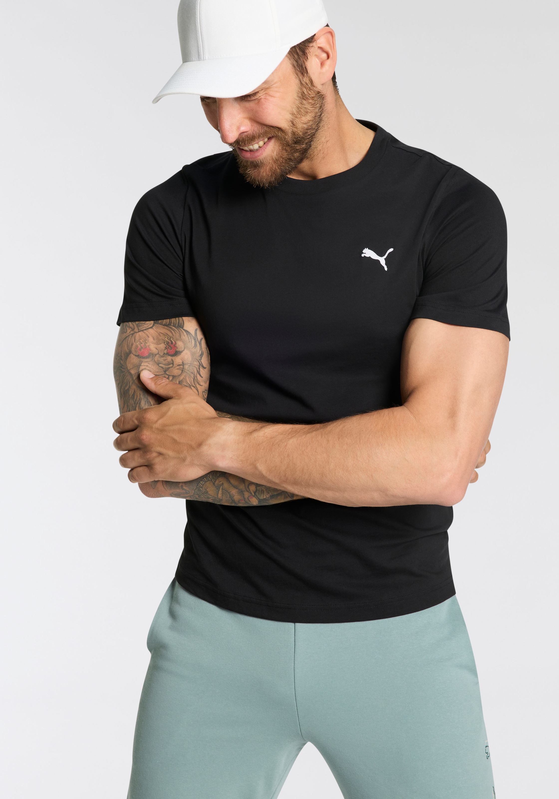 PUMA T-Shirt »ESS LOGO TEE MULTIPACK M«, Doppelpack, 2 Stück