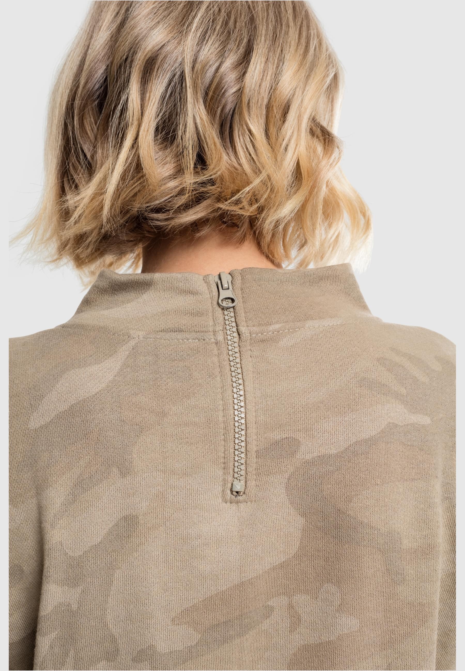 URBAN CLASSICS Sweatshirt »Urban Classics Damen Ladies Camo Turtleneck Crew«, (1 tlg.)