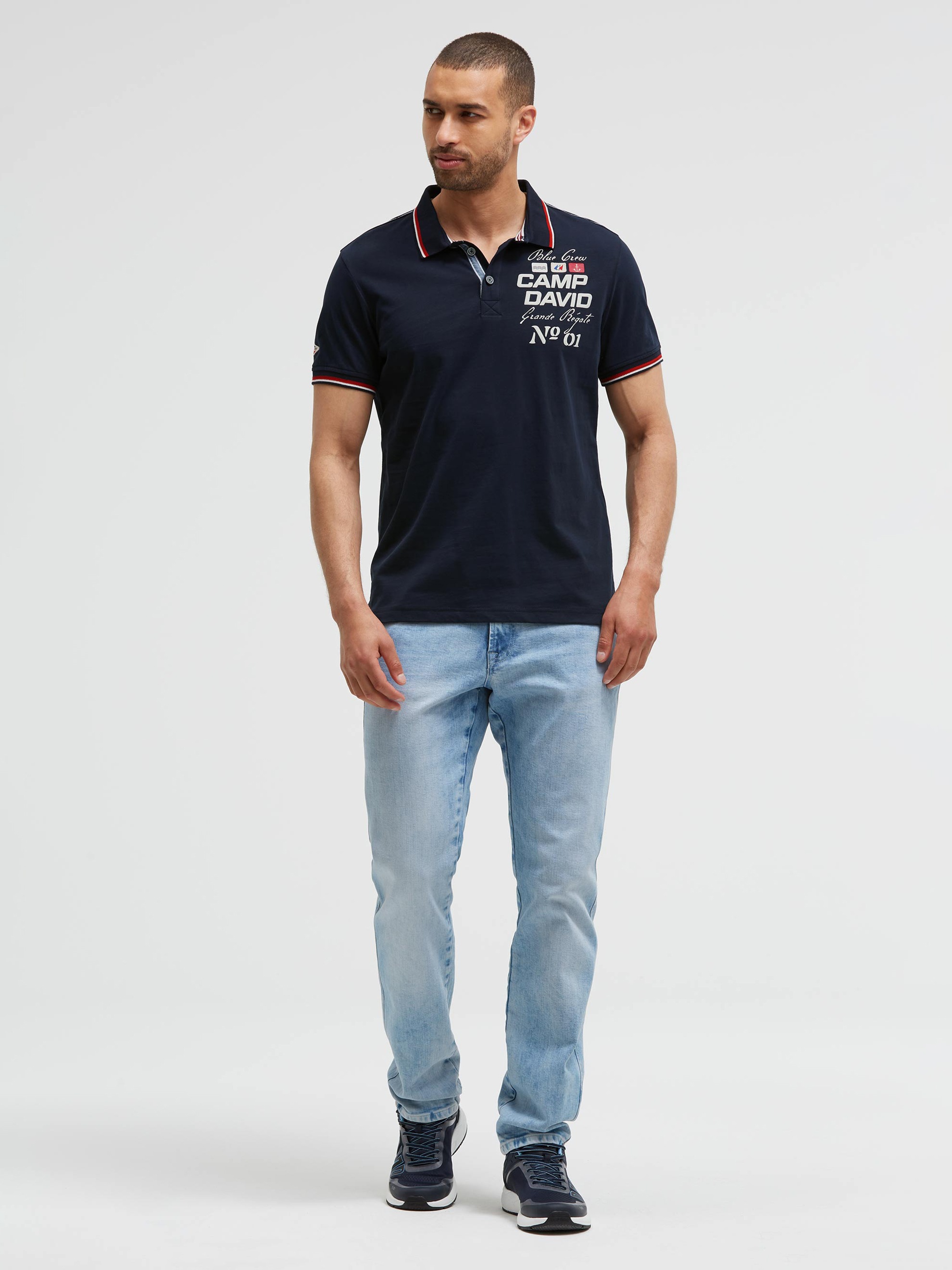 CAMP DAVID Poloshirt aus Baumwolle
