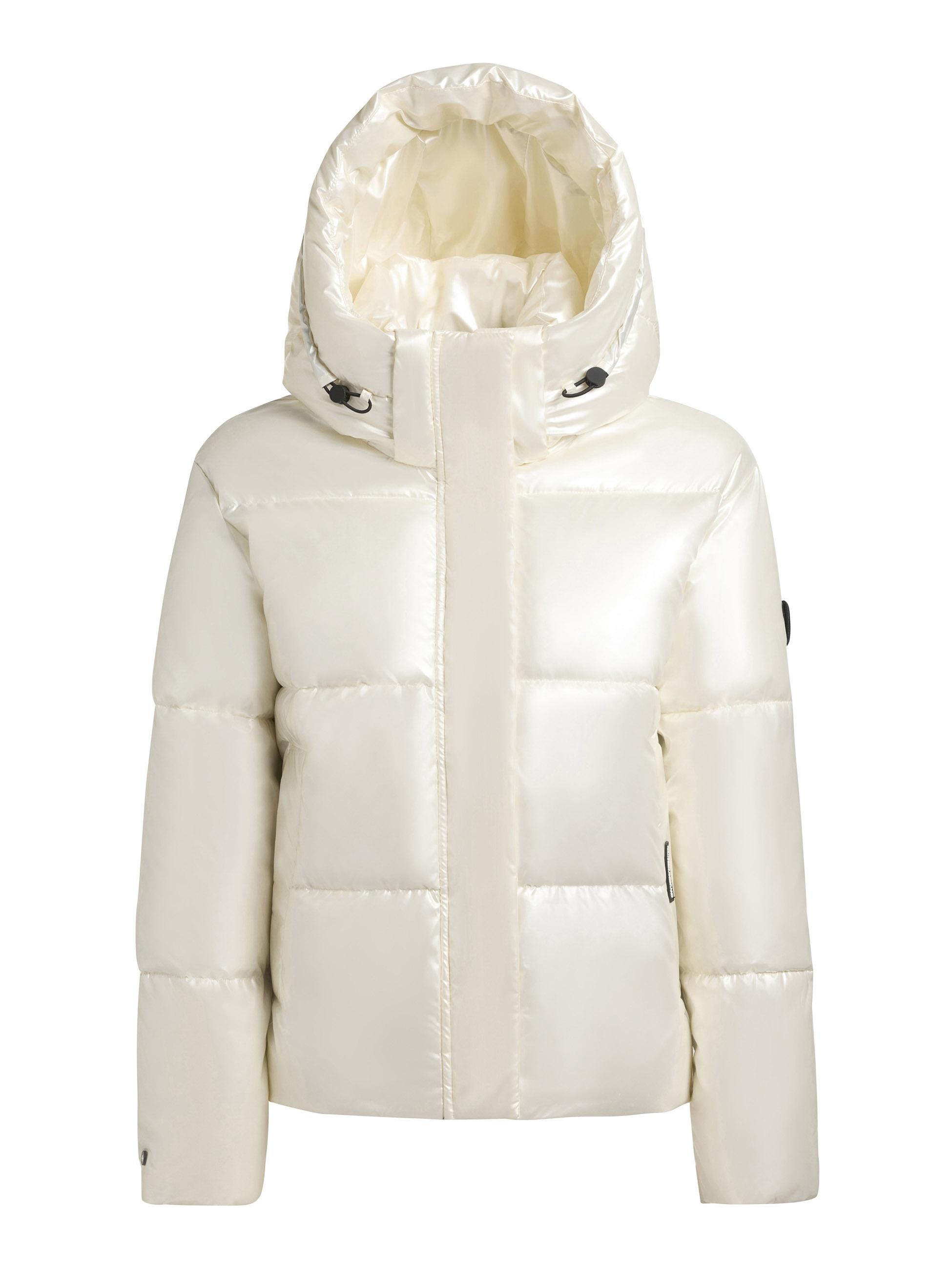 khujo Steppjacke »Devina Shiny-YM«, mit Kapuze, Glänzende kurze Winterjacke für Damen