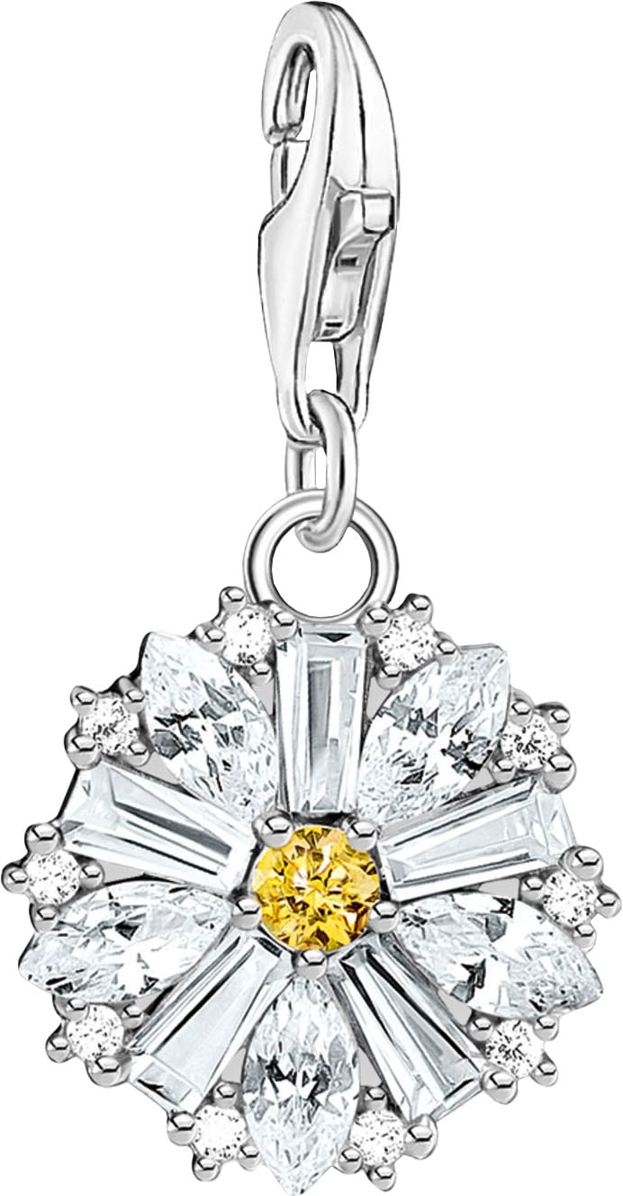 Thomas Sabo Charm Lovely Daisy Sterling Silver Multicolor