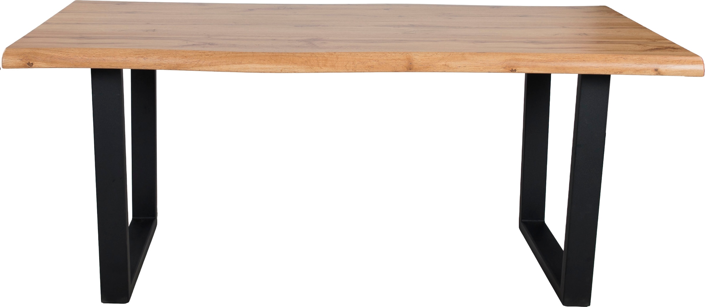 Baumkantentisch »Tisch Thea«, Massives Kufengestell aus Metall, Belastbarkeit bis 100 kg
