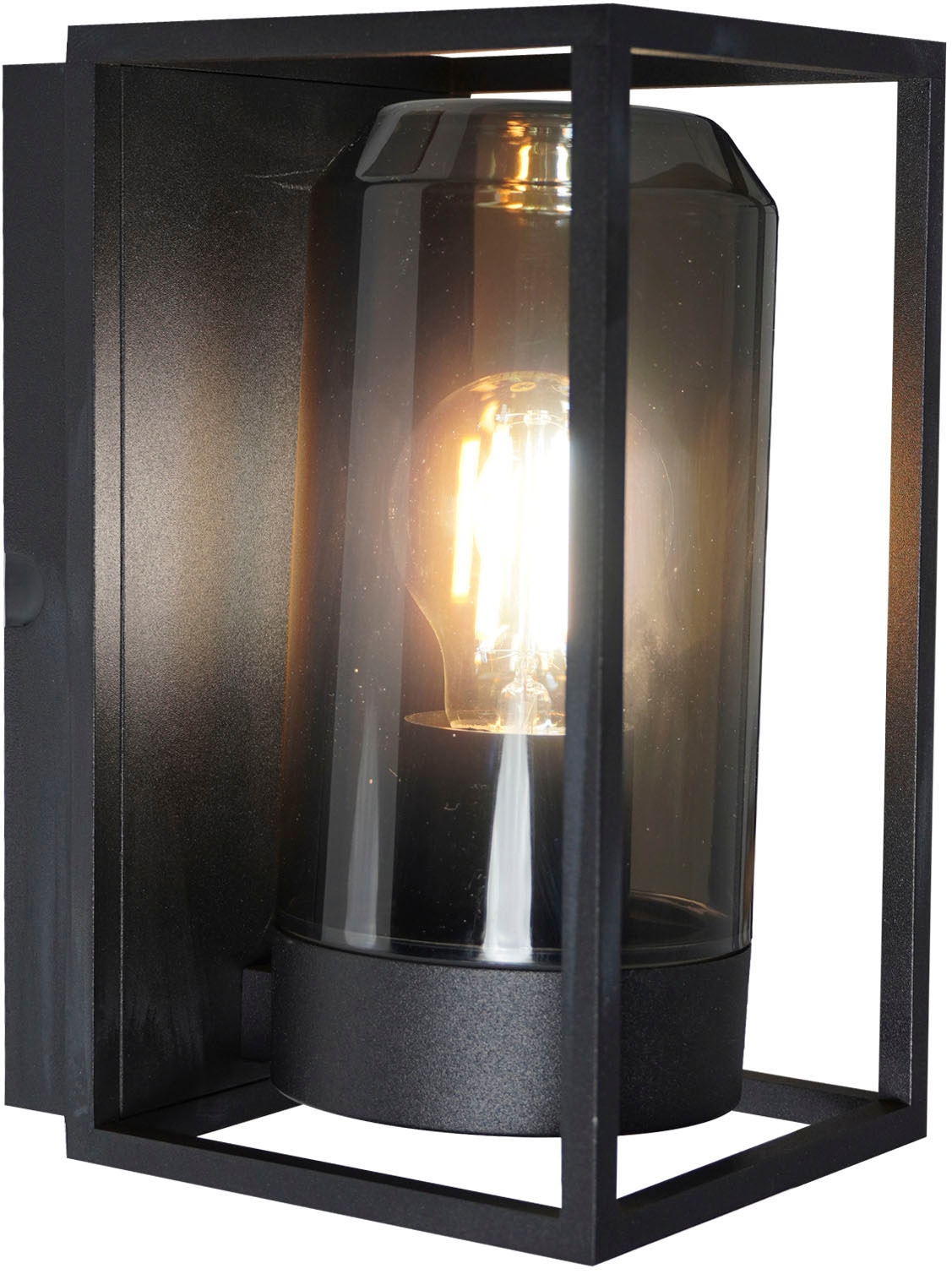 Außen-Wandleuchte NORDLUX, B:13cm H:23,2cm T:15,6cm, grau, Leuchten, "Griffin"