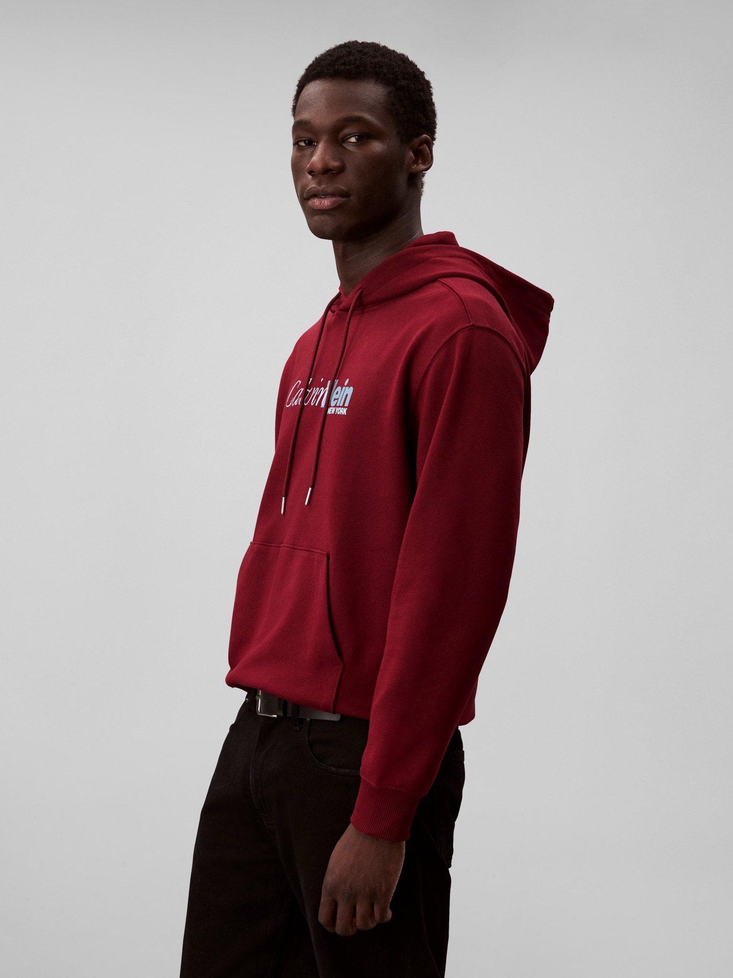 Calvin Klein Kapuzensweatshirt »LS EU 350TERRY CURSIVE GRAPHIC H«, regular fit, Logo-Schriftzug