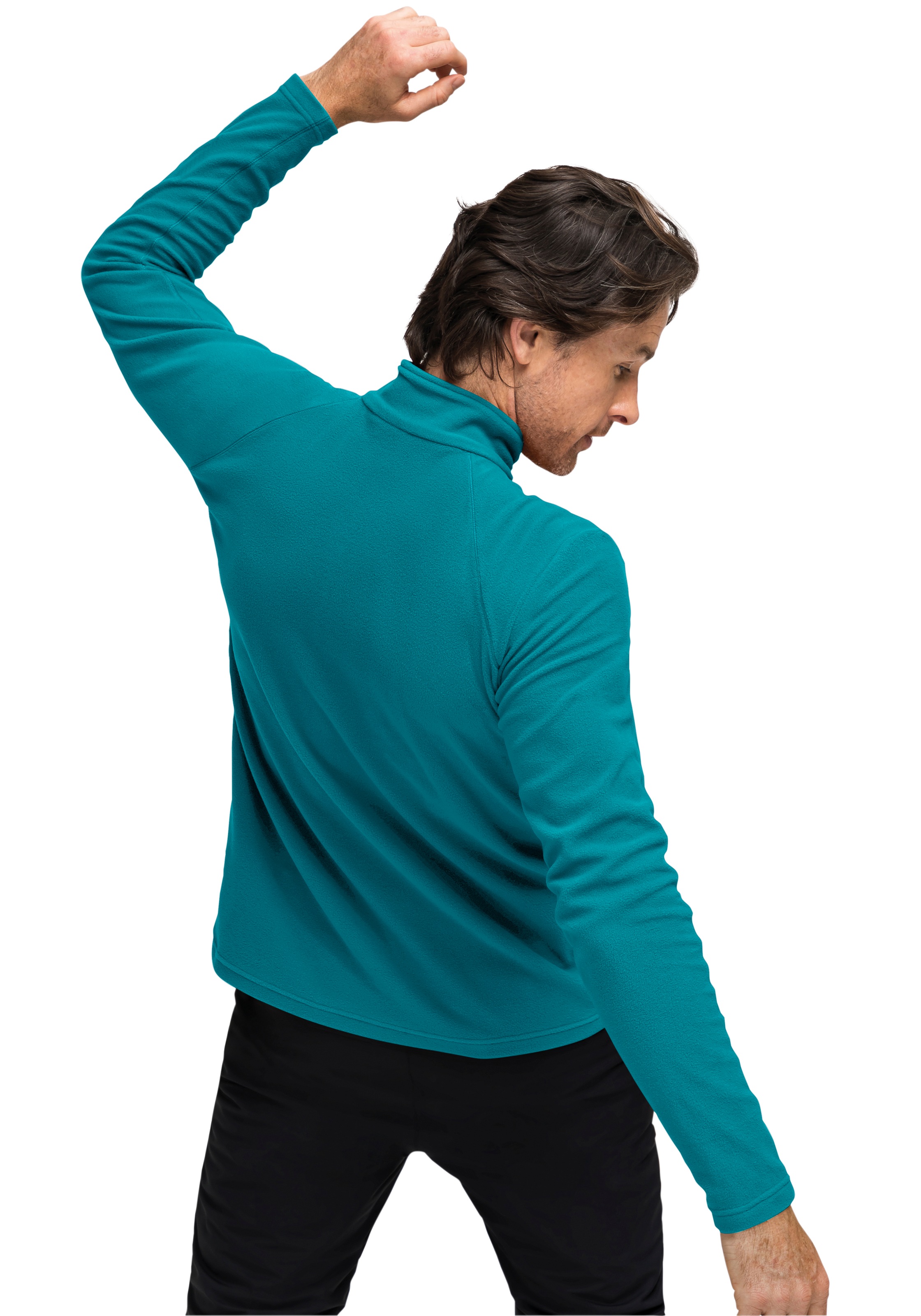 Maier Sports Fleecepullover »Dennis«, Herren Fleece, funktioneller Midlayer, Half-Zip, Regular Fit
