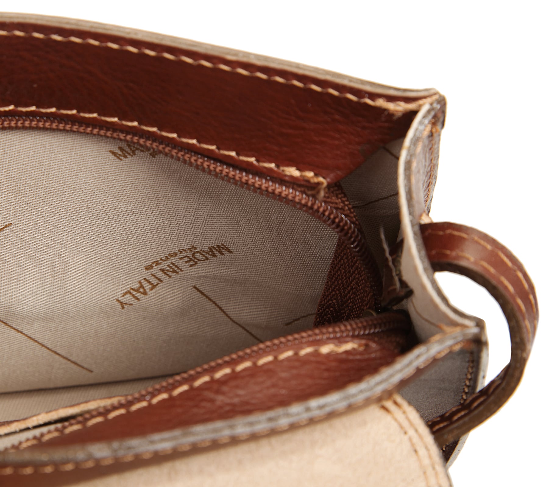 Piké Umhängetasche, echt Leder, Made in Italy