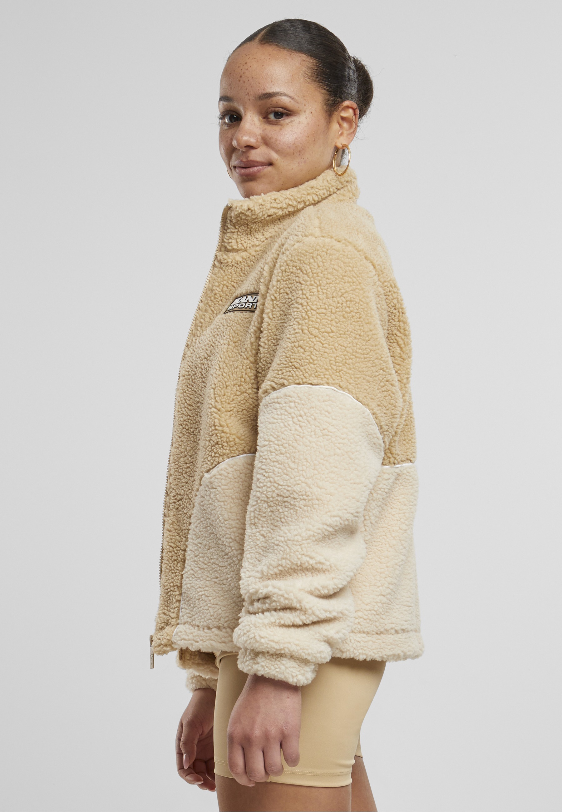 Karl Kani Trainingsjacke »Karl Kani Karl Kani Sport Patch Teddy Block Trackjacket« 1 Stk. tlg. ohne Kapuze