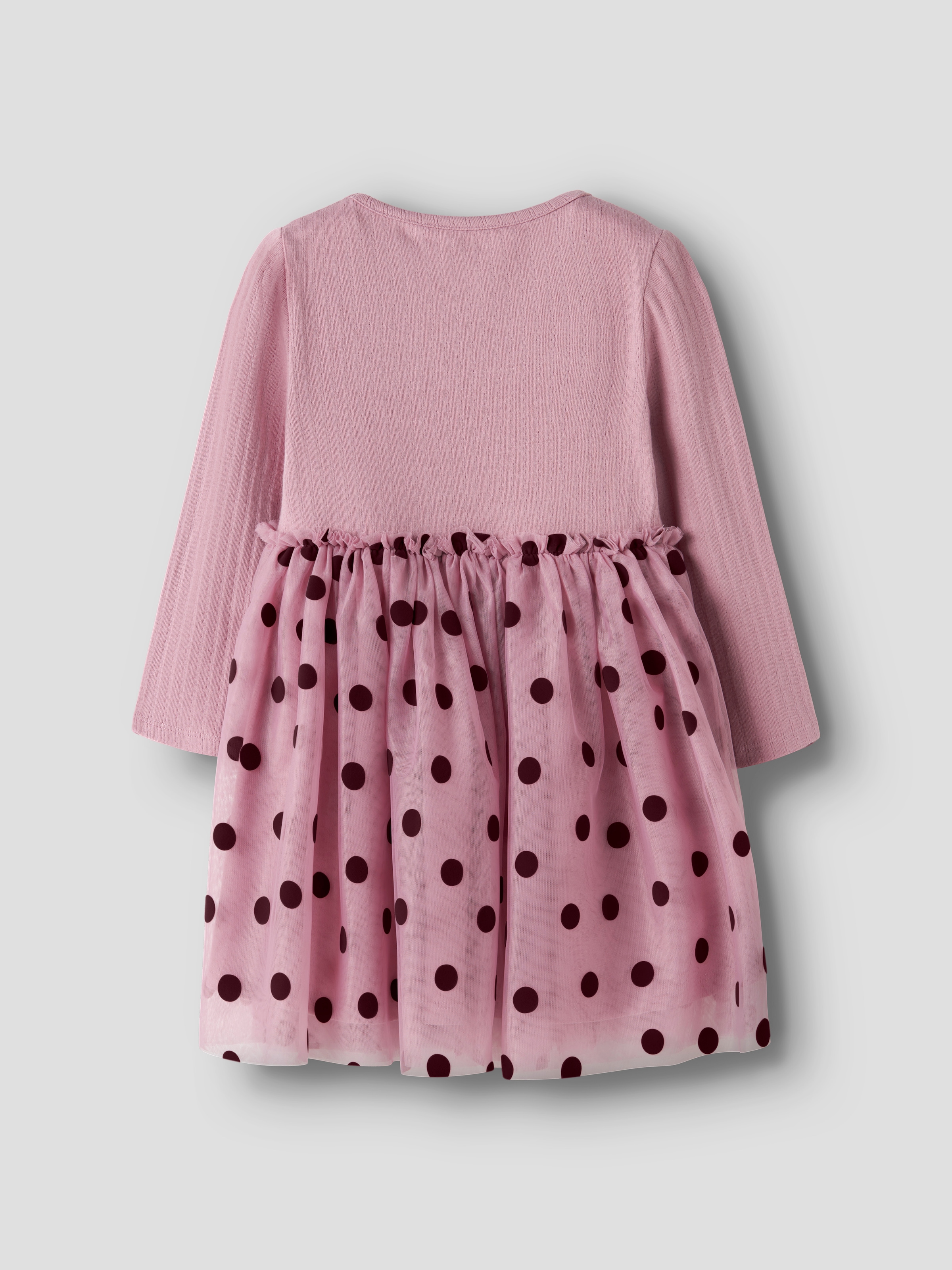 Name It Minikleid »NMFNAGINA LS TULLE DRESS« Baumwollmischung, regular fit