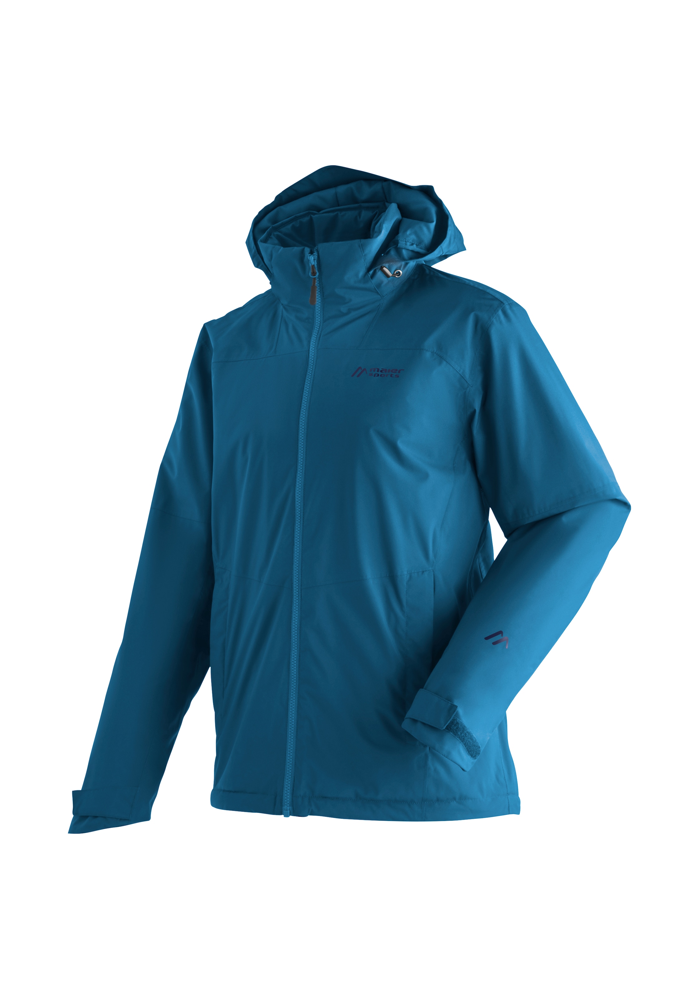 Maier Sports Outdoorjacke »Metor Therm Rec M«, Herren Wanderjacke,  atmungsaktiv und wasserdicht, wattierte Regenjacke mit Kapuze ▷ für | BAUR