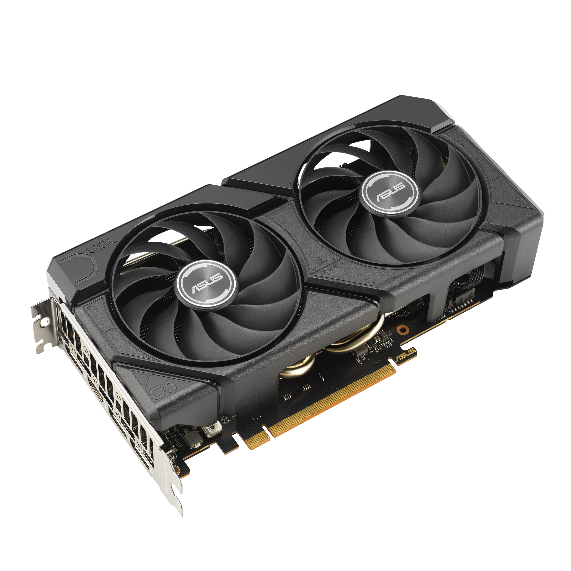 Asus Grafikkarte »Dual Radeon RX 7600 EVO OC Edition 8GB GDDR6«, 8 GB, GDDR6, Das 2.5-Slot-Design